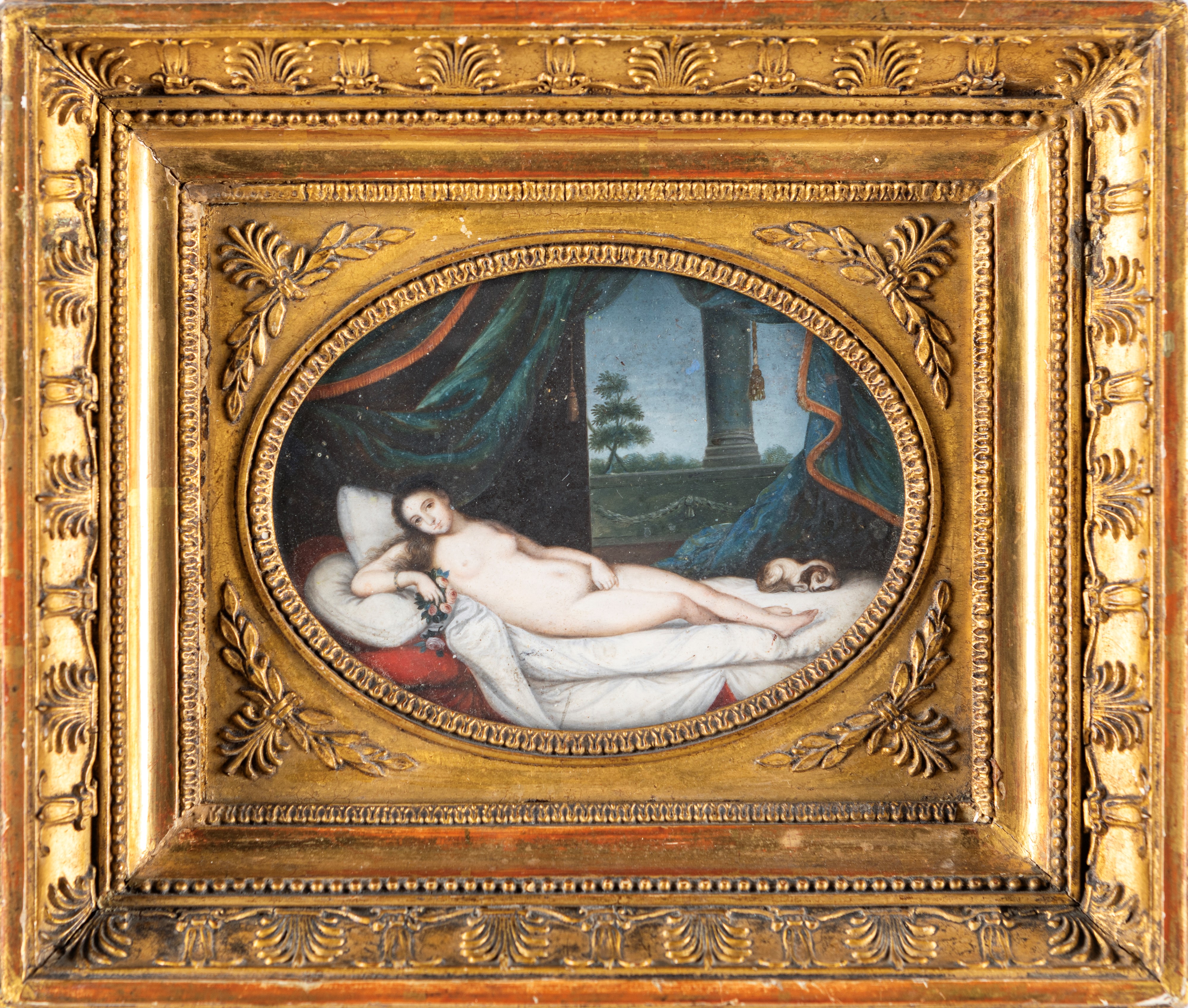 Miniaturista del XVIII Secolo - A) Giudizio di Paride B) Venere di Urbino (da Tiziano Vecellio)