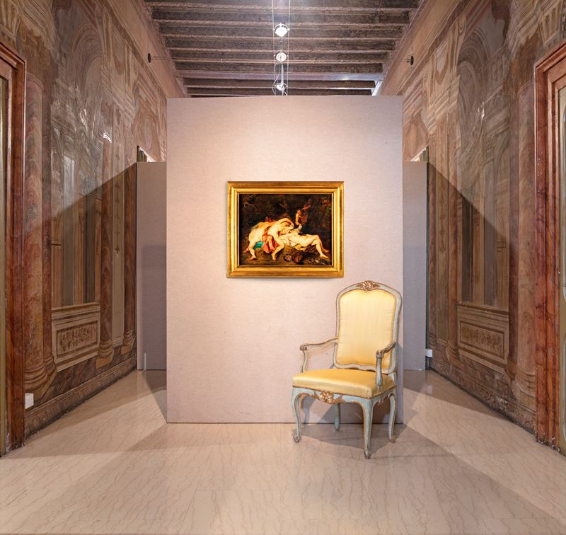 Pittore Fiammingo del XIX Secolo - Ninfe e Satiri