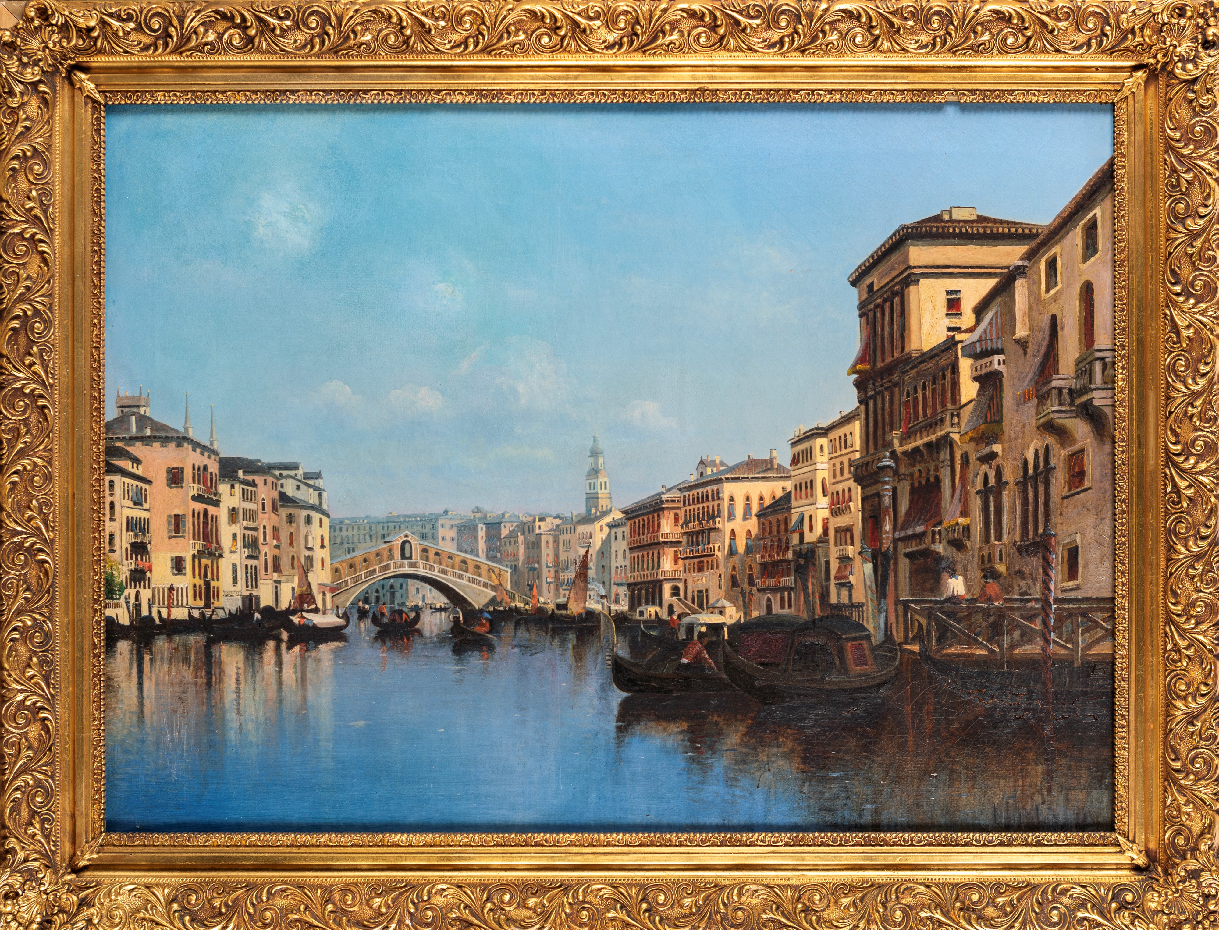 Scuola Veneta del XIX Secolo - Veduta di Canal Grande