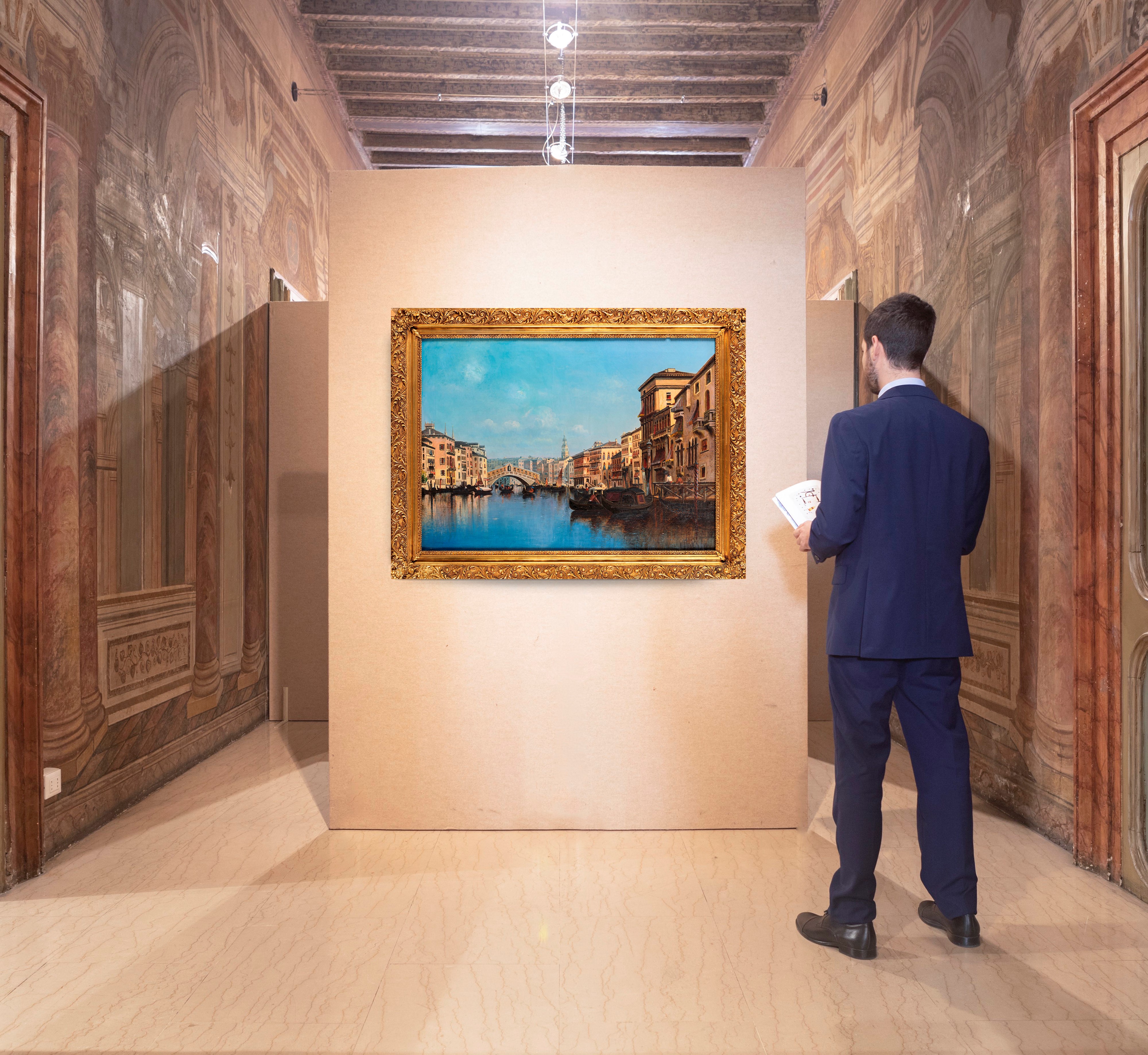 Scuola Veneta del XIX Secolo - Veduta di Canal Grande