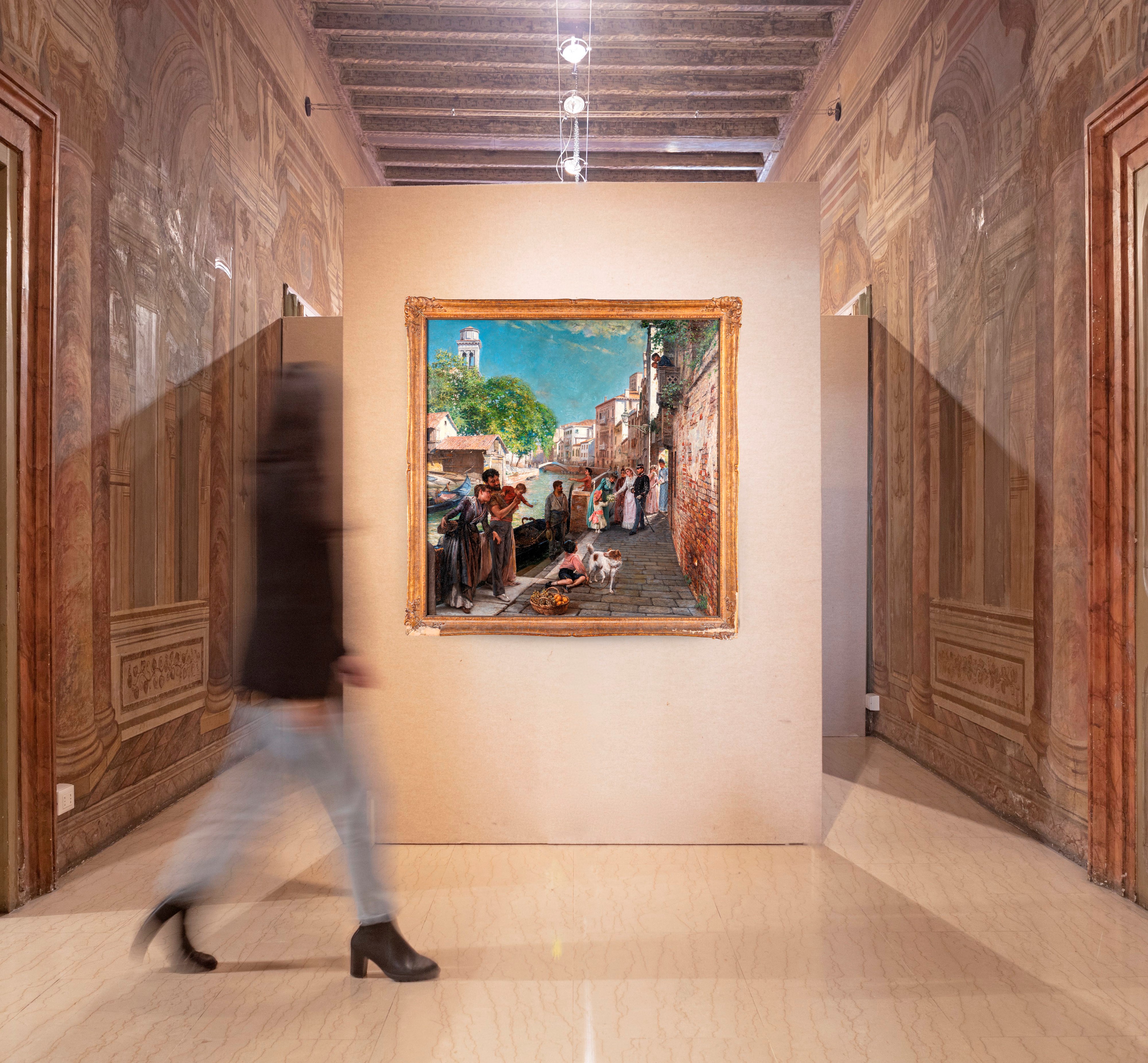 Scuola Veneta del XIX Secolo - Matrimonio in Rio De San Trovaso