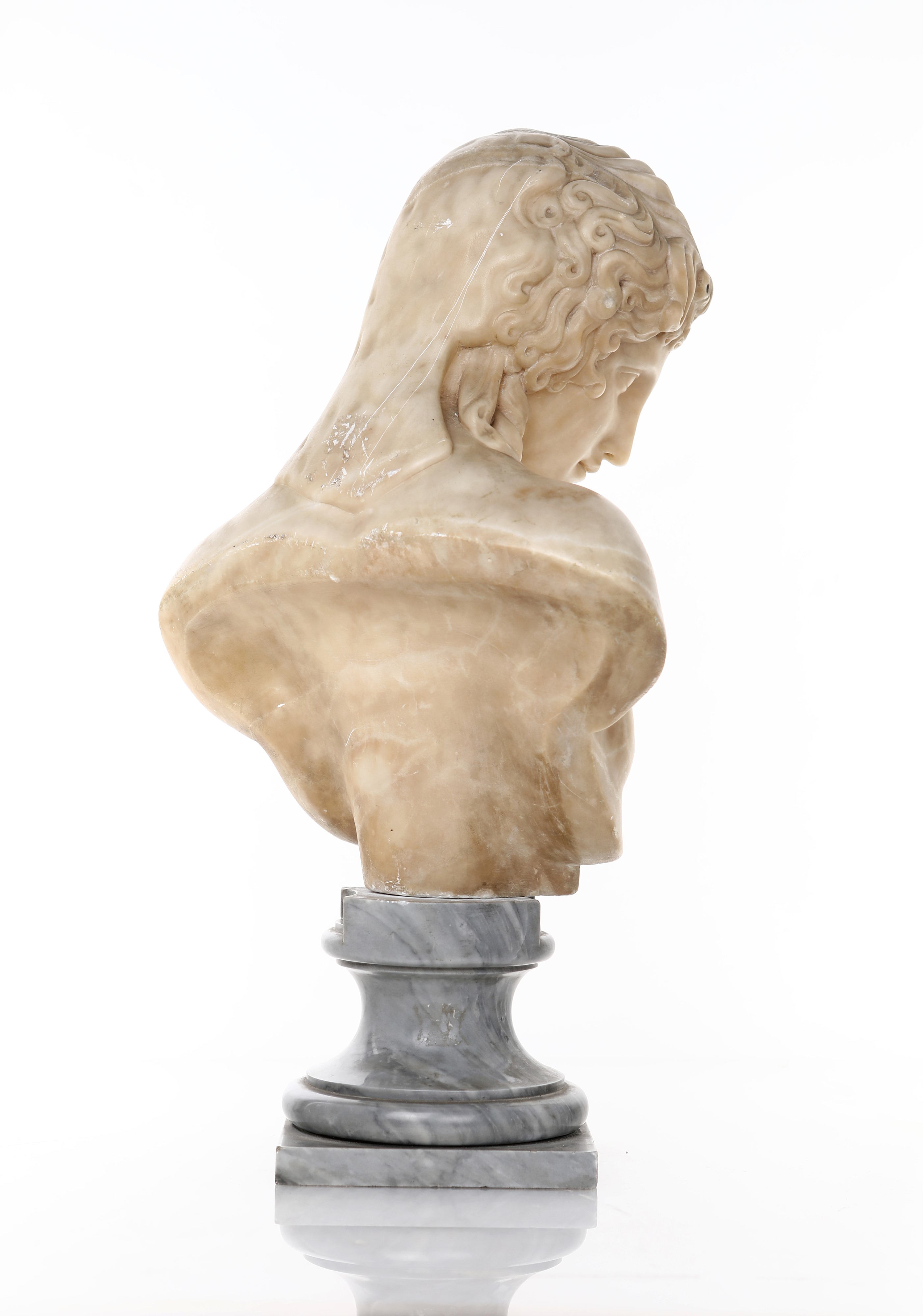 Scultore del XIX Secolo - Busto di Antinoo