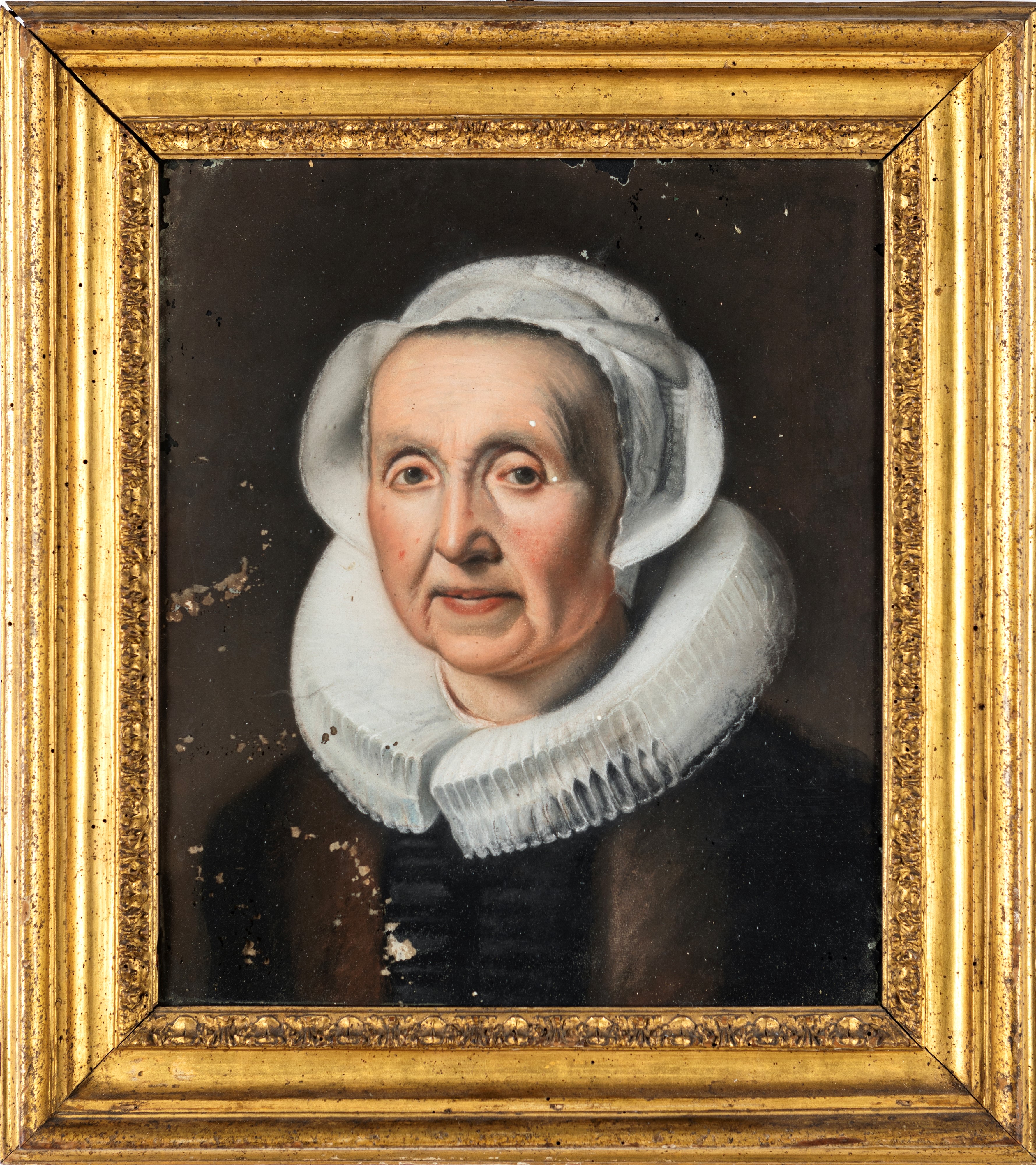 Scuola Olandese del XVIII Secolo - Ritratto di Anziana