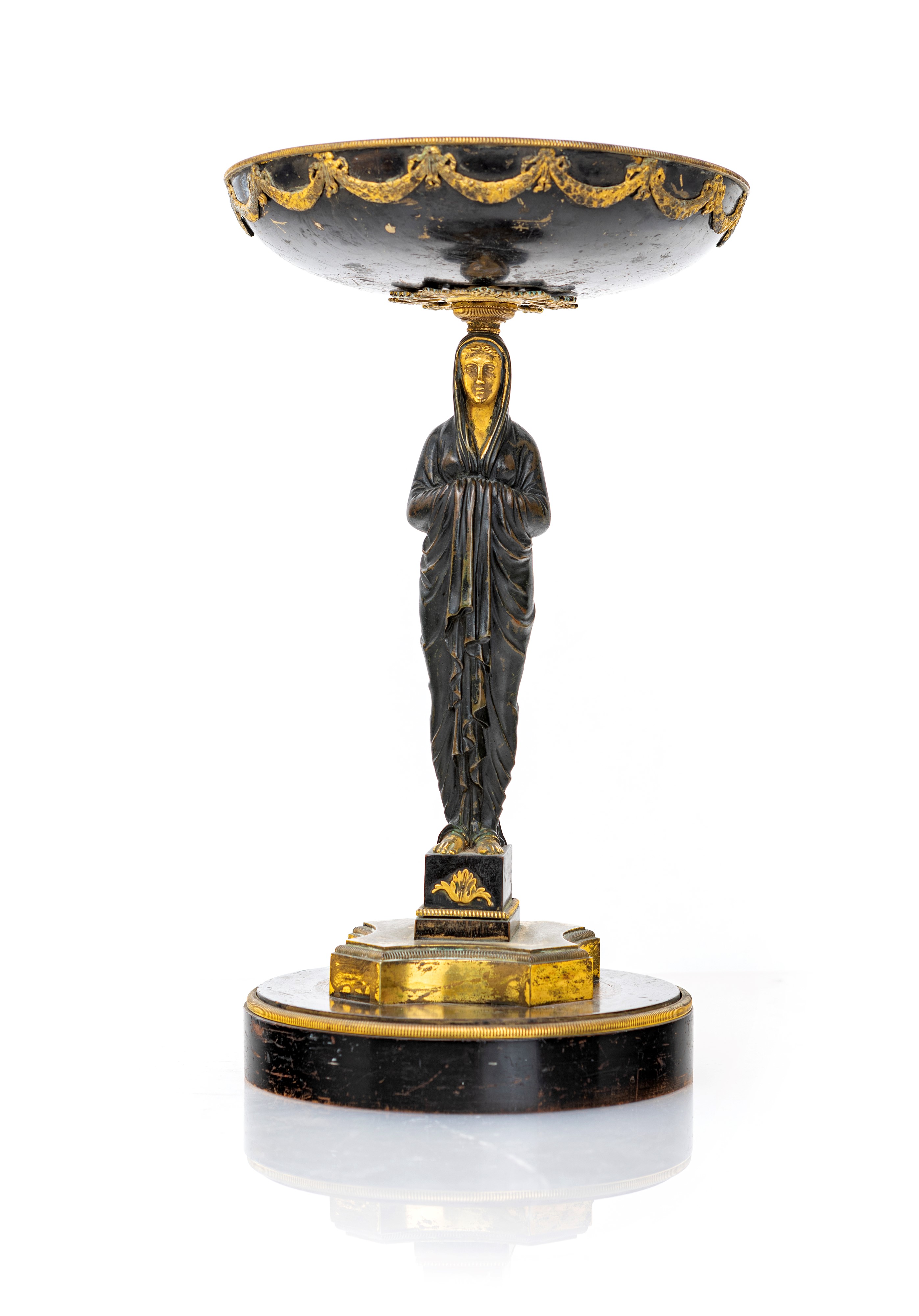 Alzata in Metallo e Bronzo, Inizi del XIX Secolo