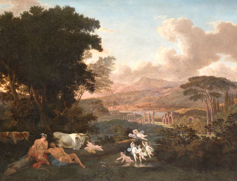Jacob Philipp Hackert - Paesaggio con Putti