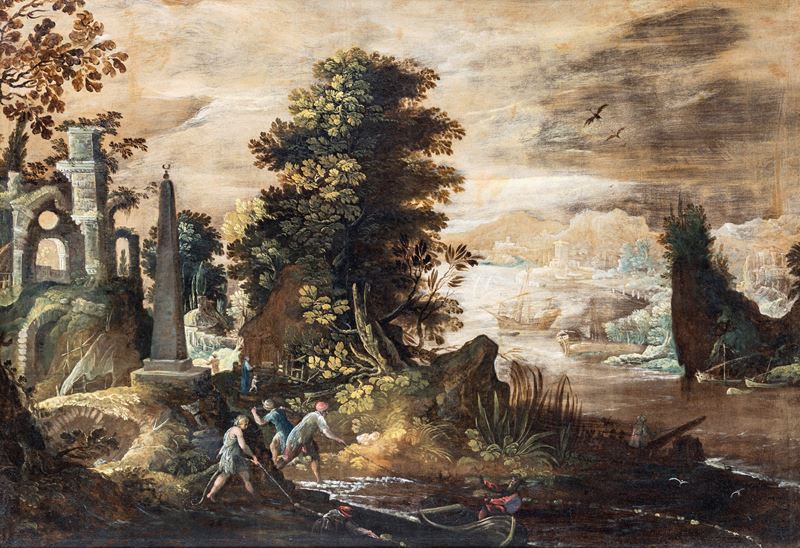 Philipp Peter Roos - Paesaggio con Rovine Antiche
