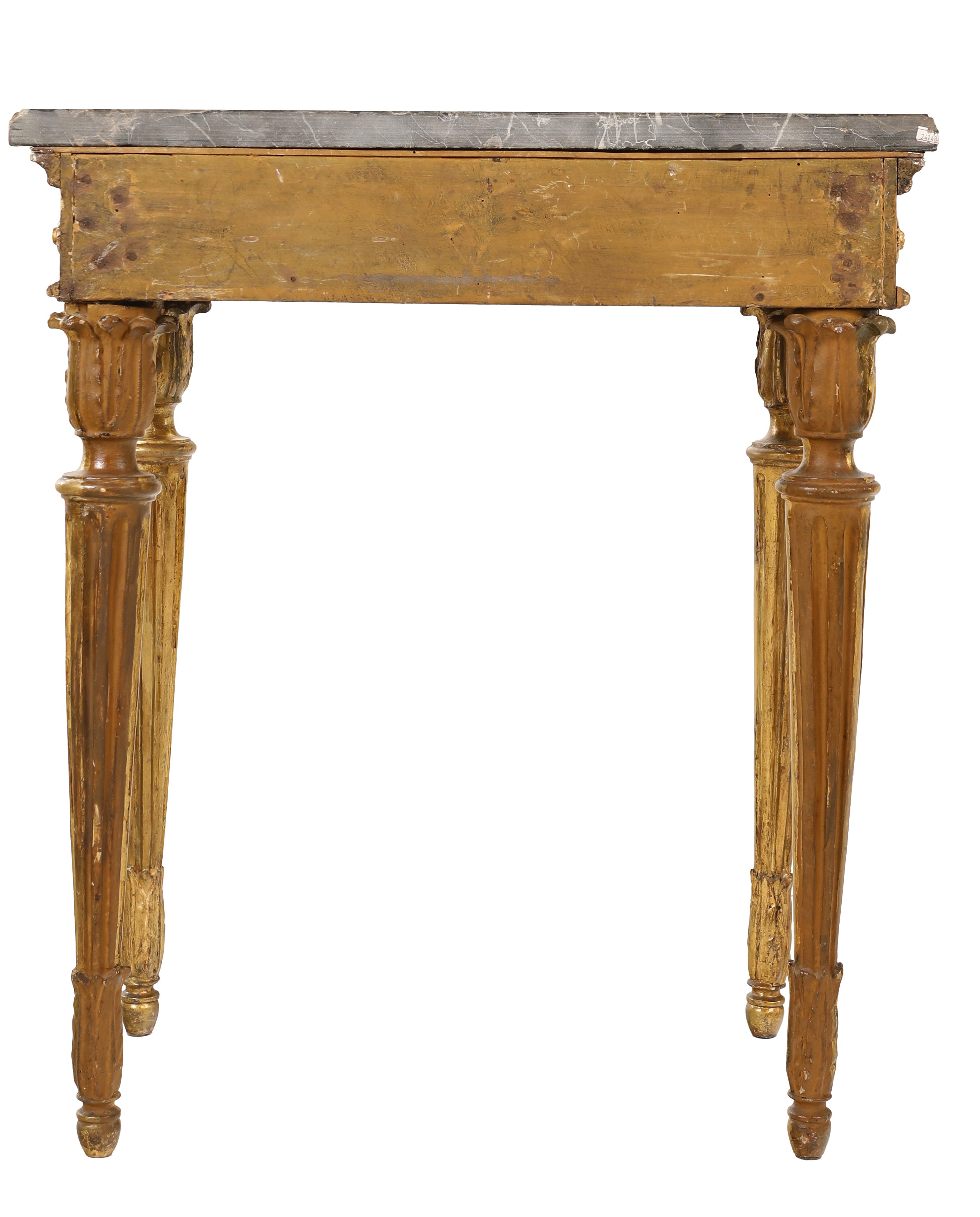 Piccola Console in Legno Dorato, Fine del XVIII/inizi del XIX Secolo