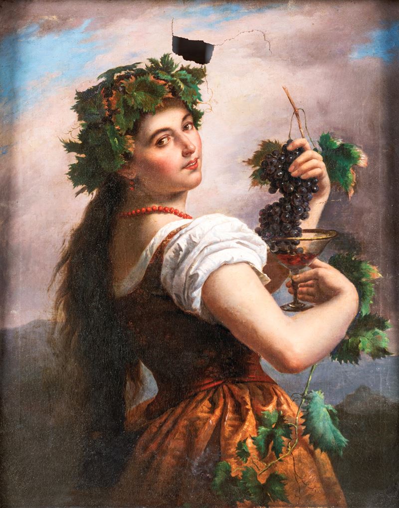 Scuola Francese Fine XVIII/inizio XIX Secolo - Allegoria Dell'autunno