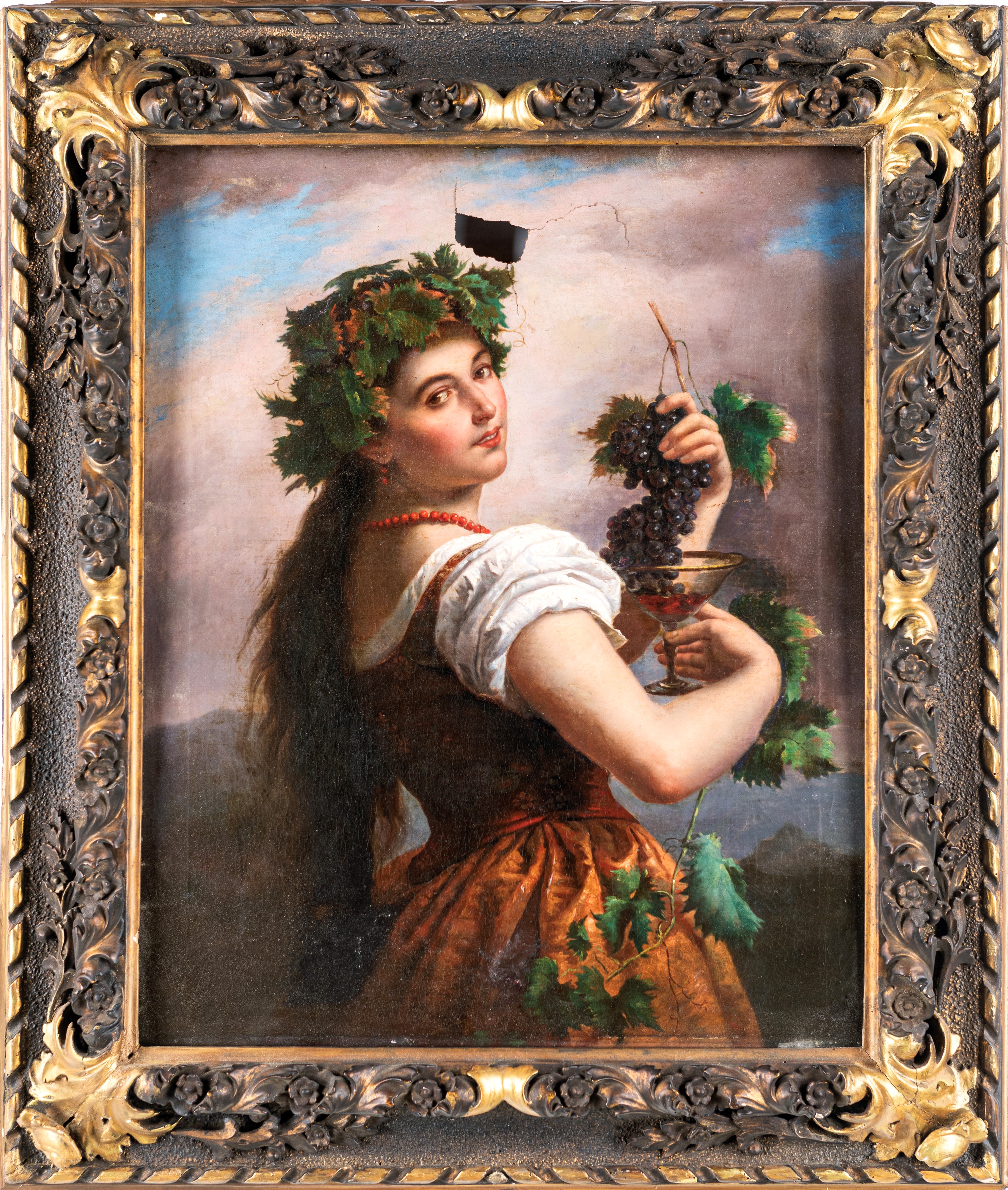 Scuola Francese Fine XVIII/inizio XIX Secolo - Allegoria Dell'autunno