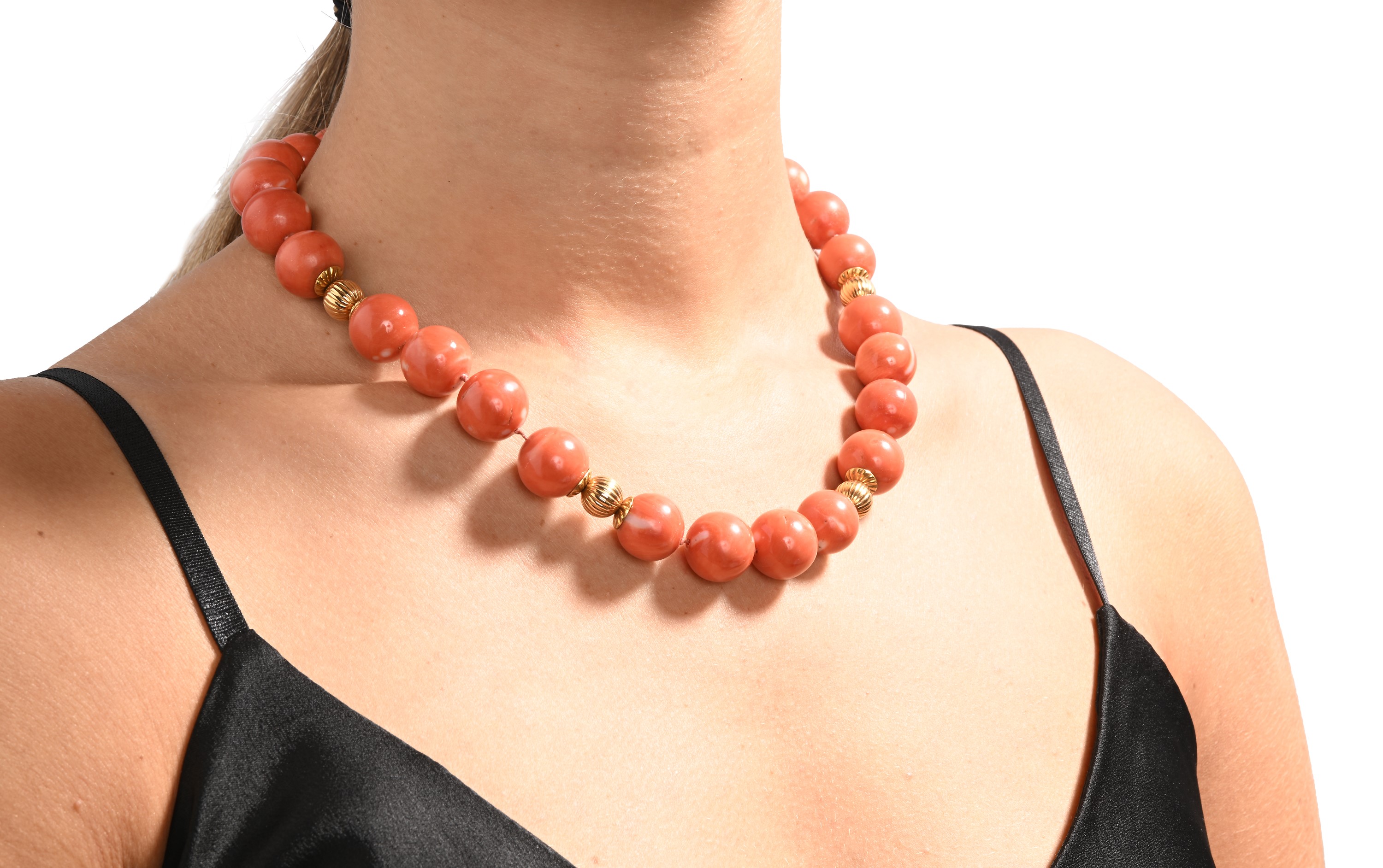 Collana in Oro e Corallo