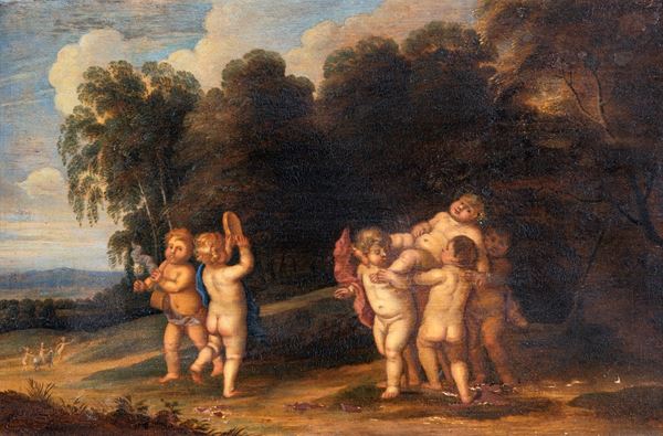 Scuola fiamminga del XVIII secolo - Baccanale