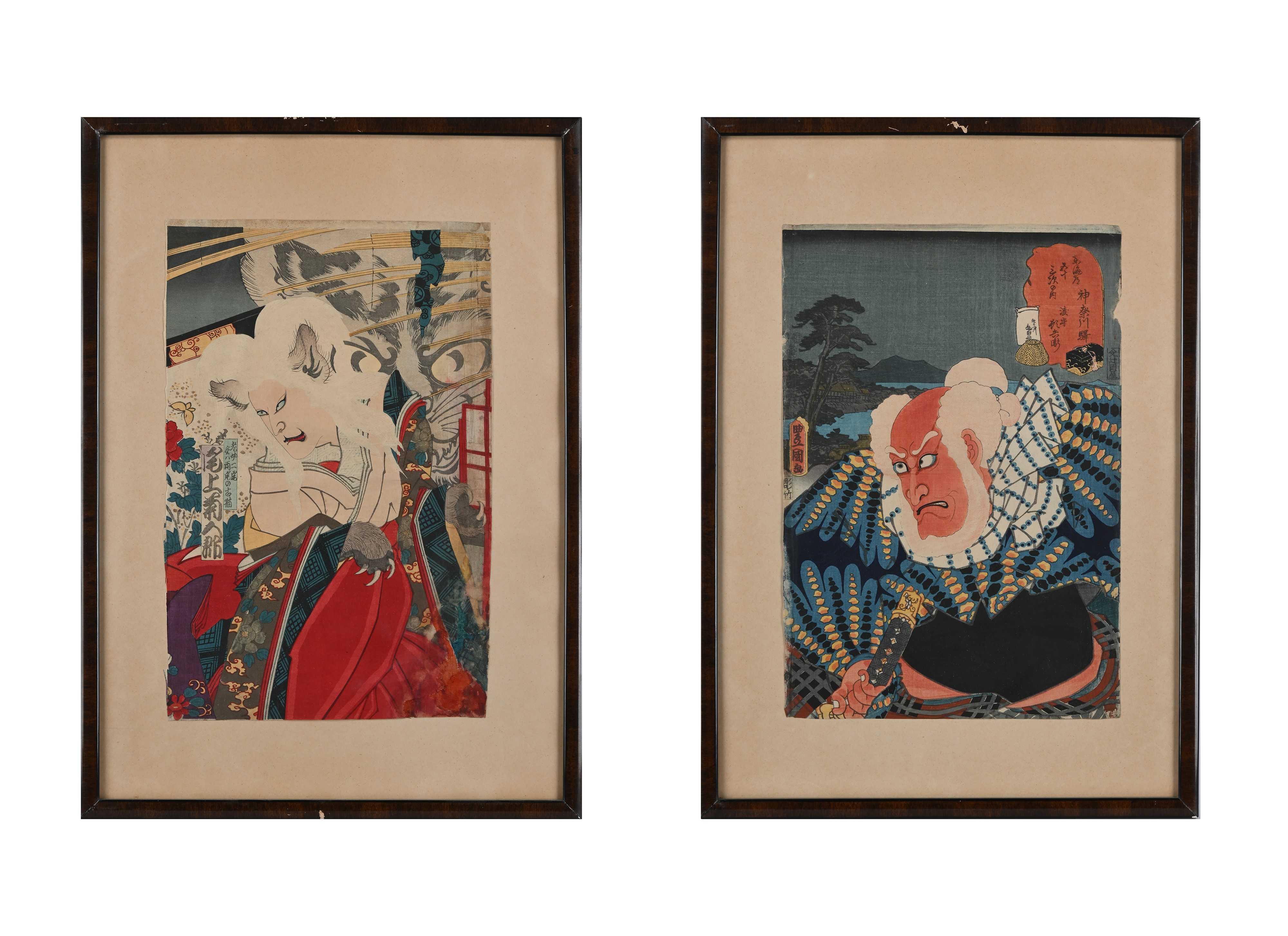 Lotto di 2 Stampe: Samurai e Maschera