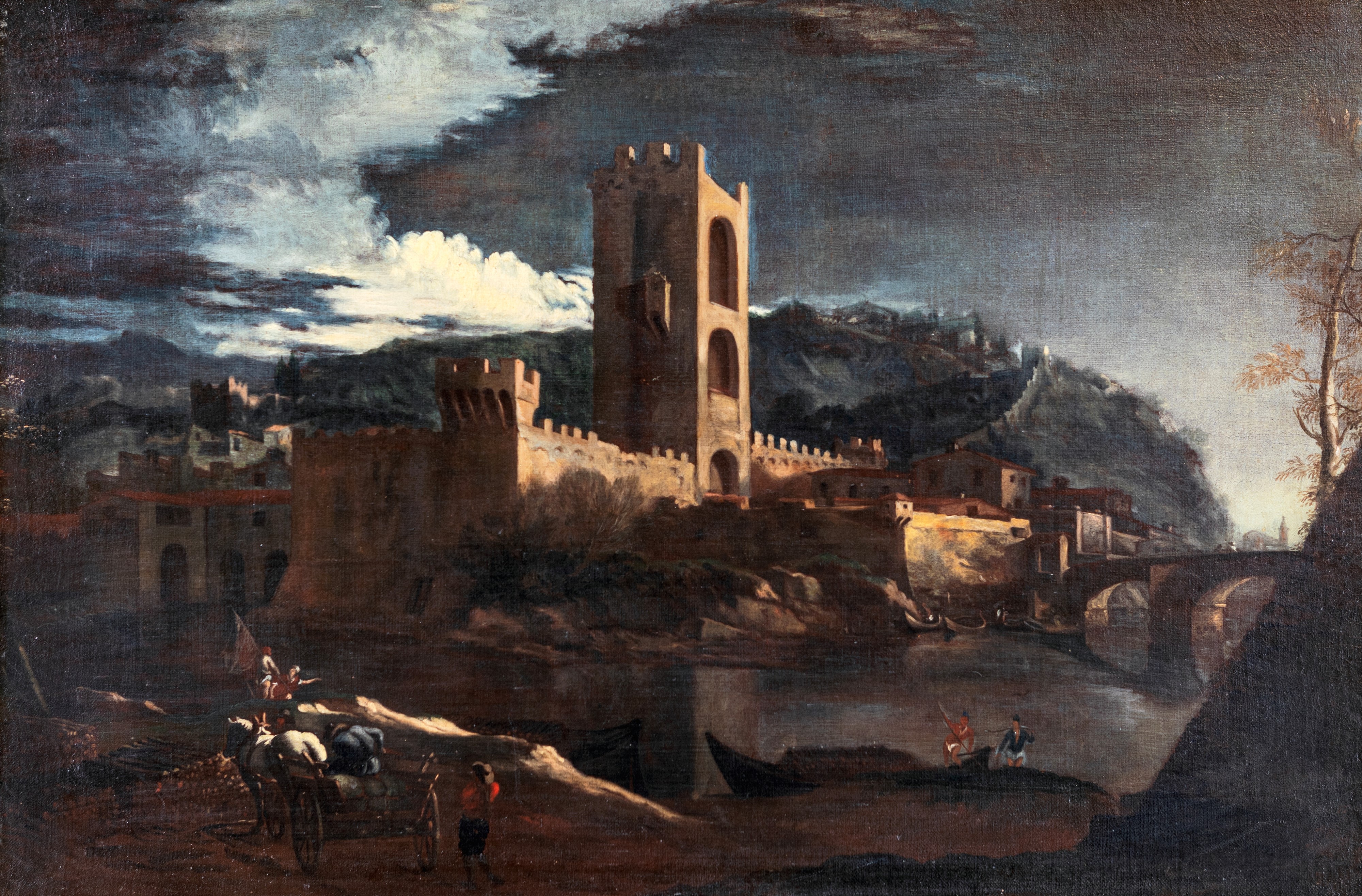 Lieven Mehus - Coppia di Paesaggi