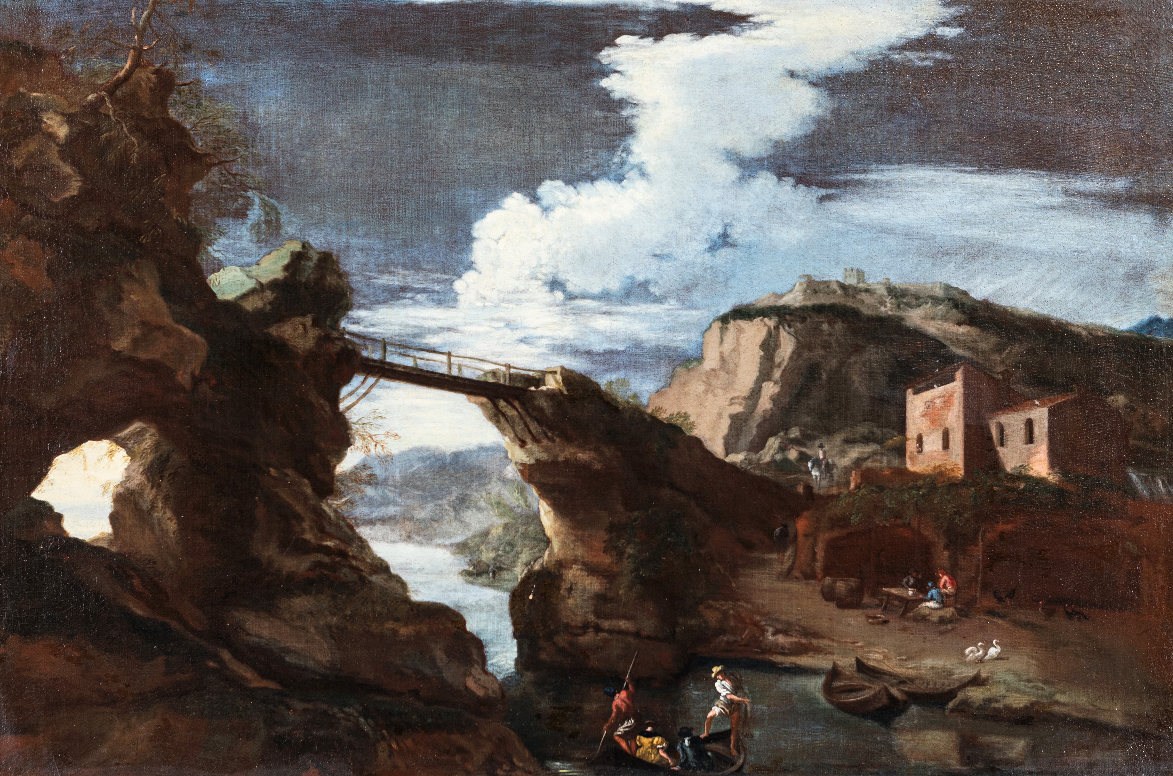 Lieven Mehus - Coppia di Paesaggi