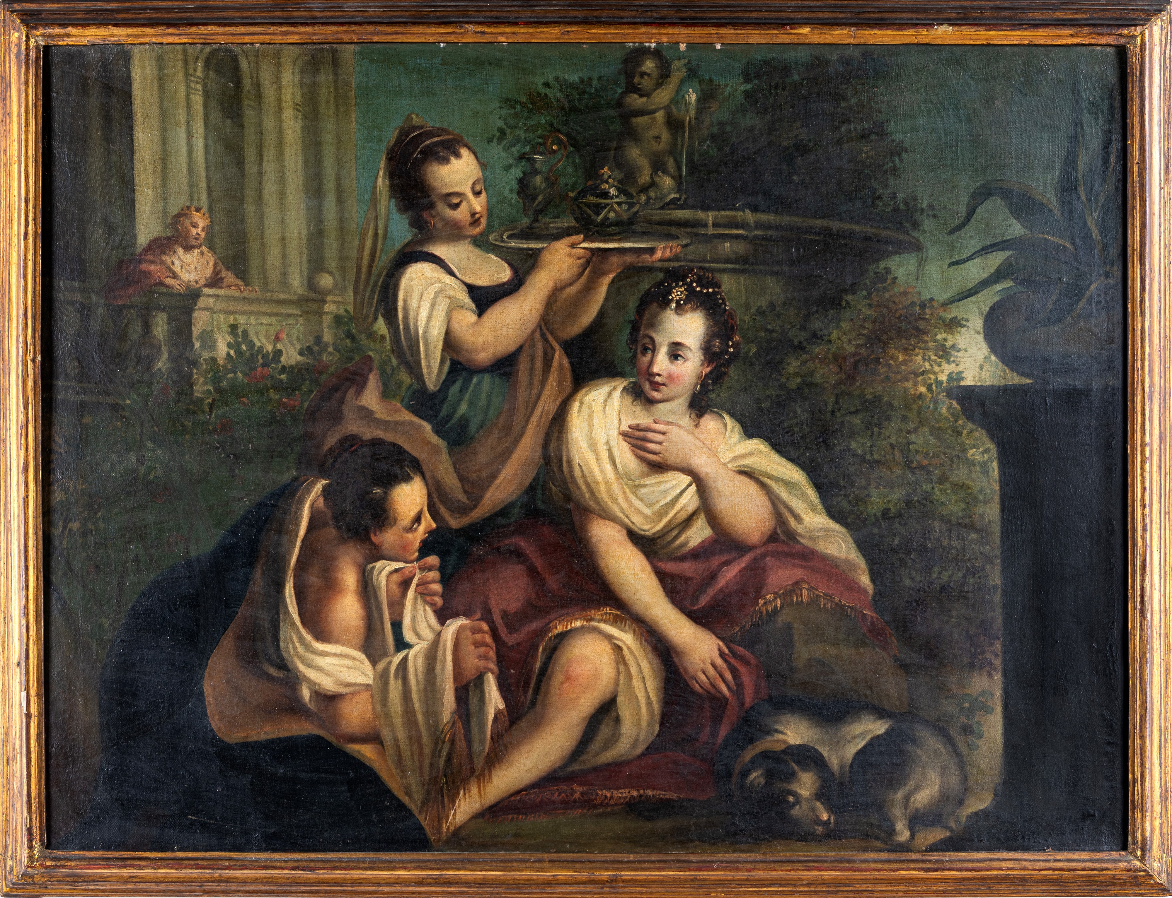 Scuola Romana del XVIII Secolo - Betsabea al Bagno