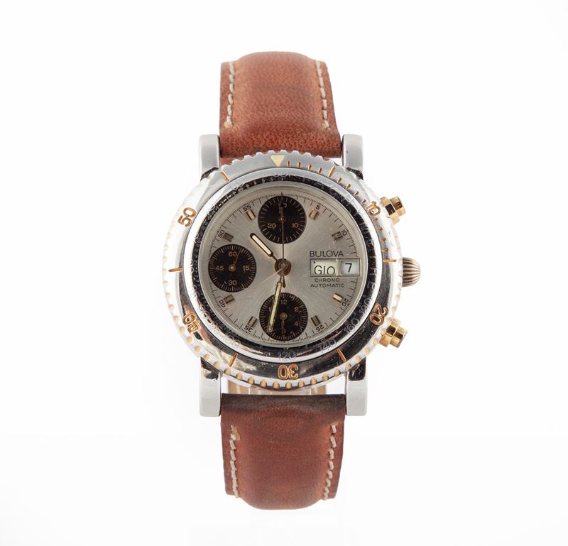Bulova Chrono Automatic Ref. 4.043.0.0.80 - Orologio da Polso da Uomo Cronografo Automatico in Ac...