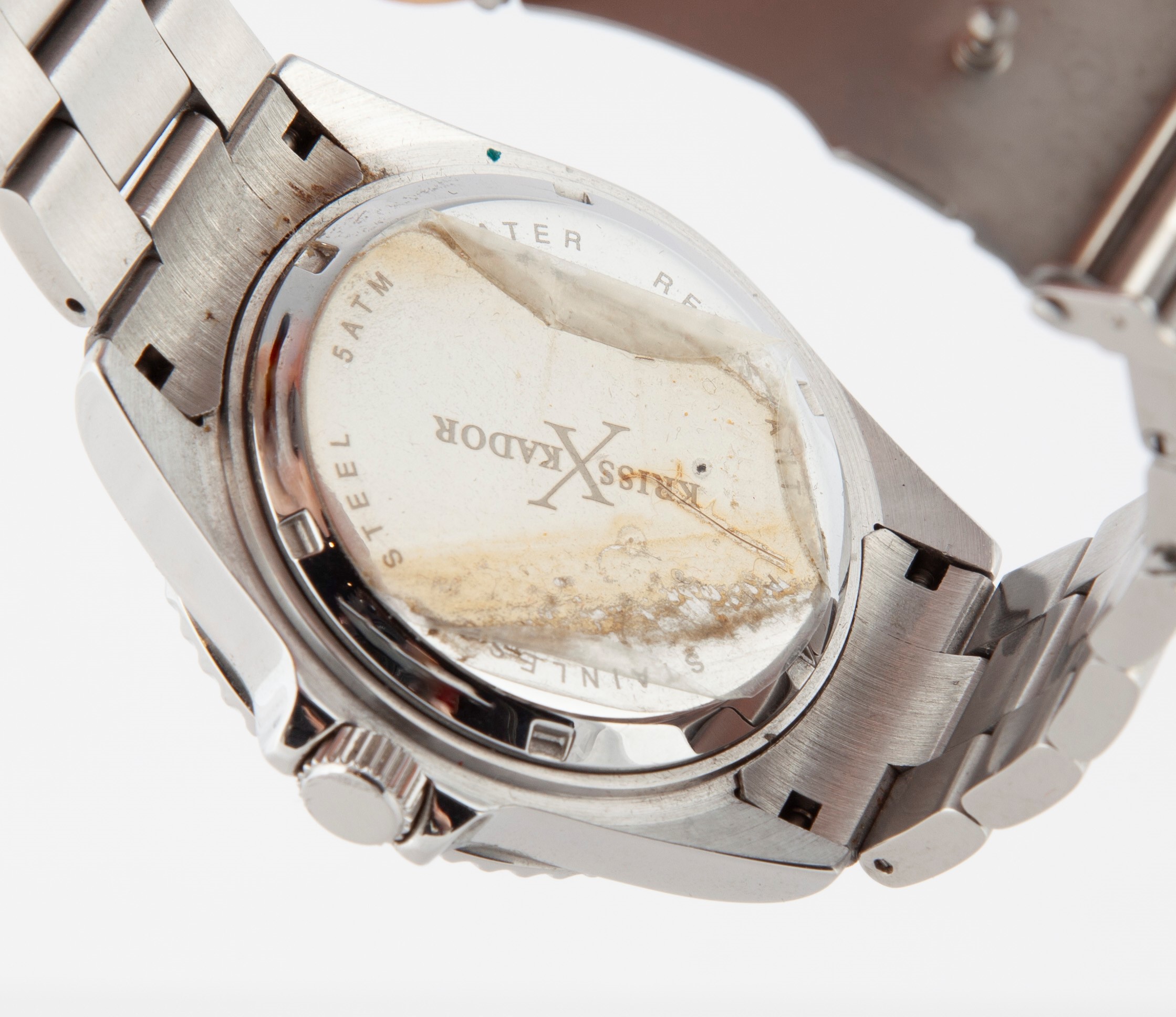 Kriss Kador - Orologio da Polso Cronografo da Uomo Automatico in Acciaio con Datario. con Braccia...