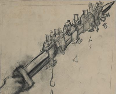 Studio per Illustrazione, Probabilmente per "il Popolo D'italia"