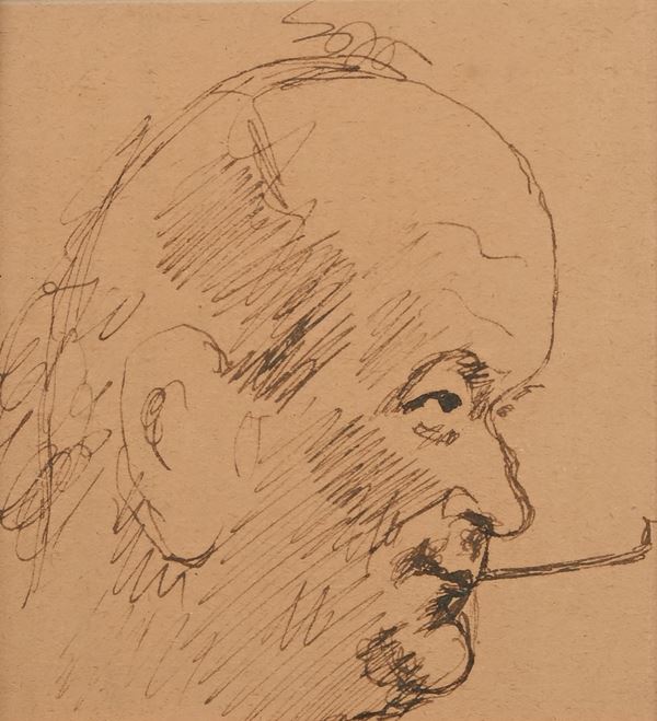 Mino Maccari - Ritratto di Emilio Cecchi