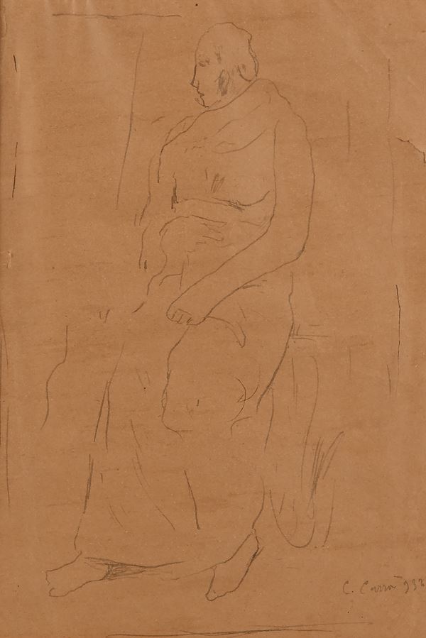 Carlo Carr&#224; - Studio di figura