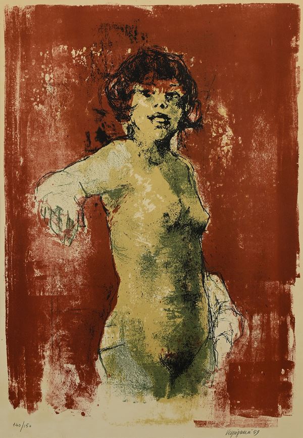Renzo Vespignani - Nudo di donna