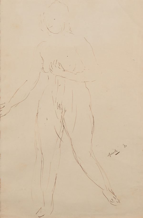 Virgilio Guidi - Studio di figura femminile