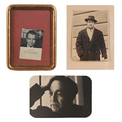 Lotto di Tre Fotografie