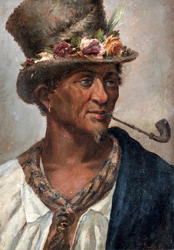 Bartolomeo Pinelli - Autoritratto