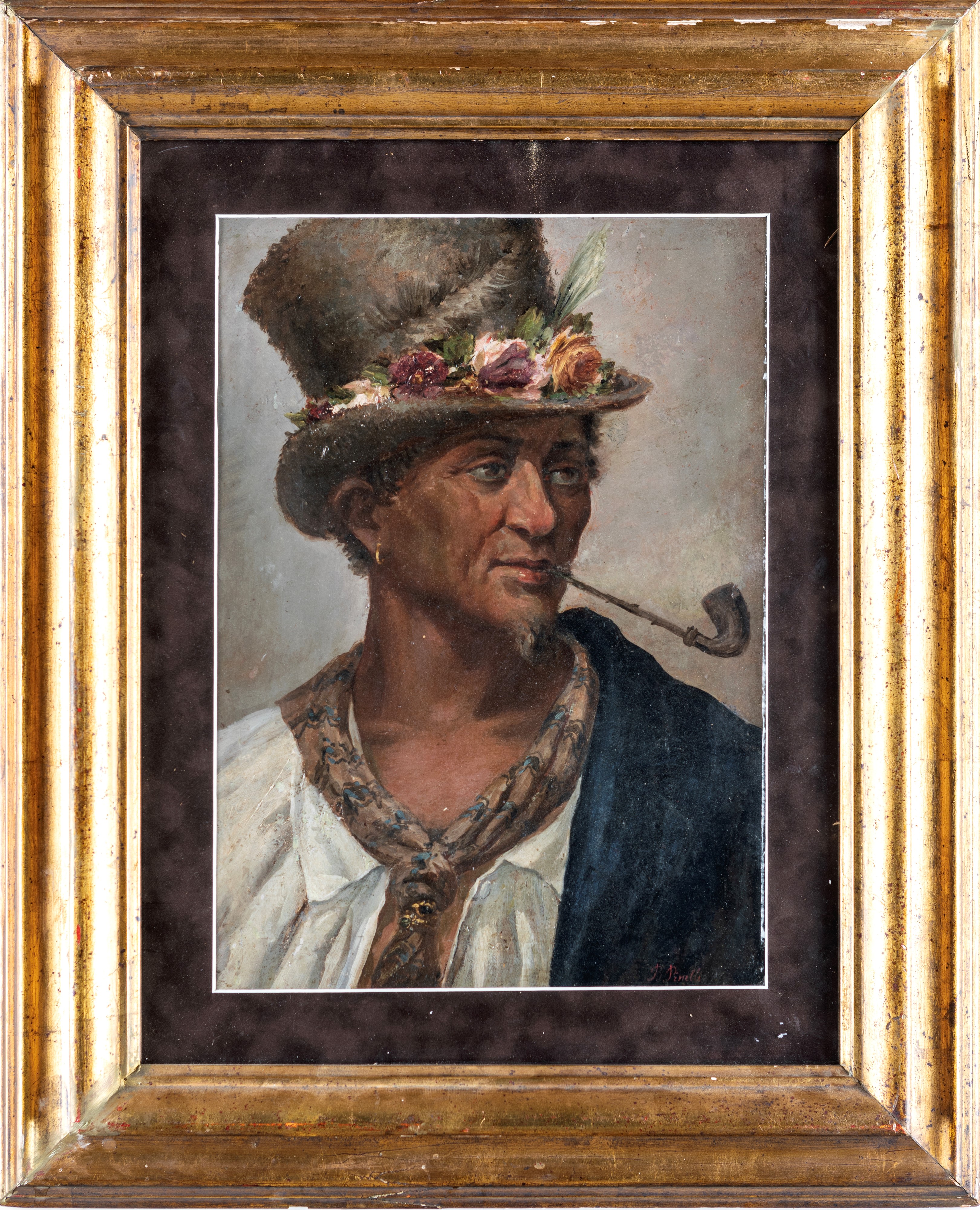 Bartolomeo Pinelli - Autoritratto