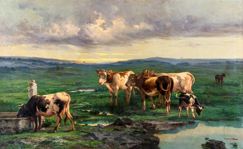 John Edmund Califano - Mucche al Pascolo
