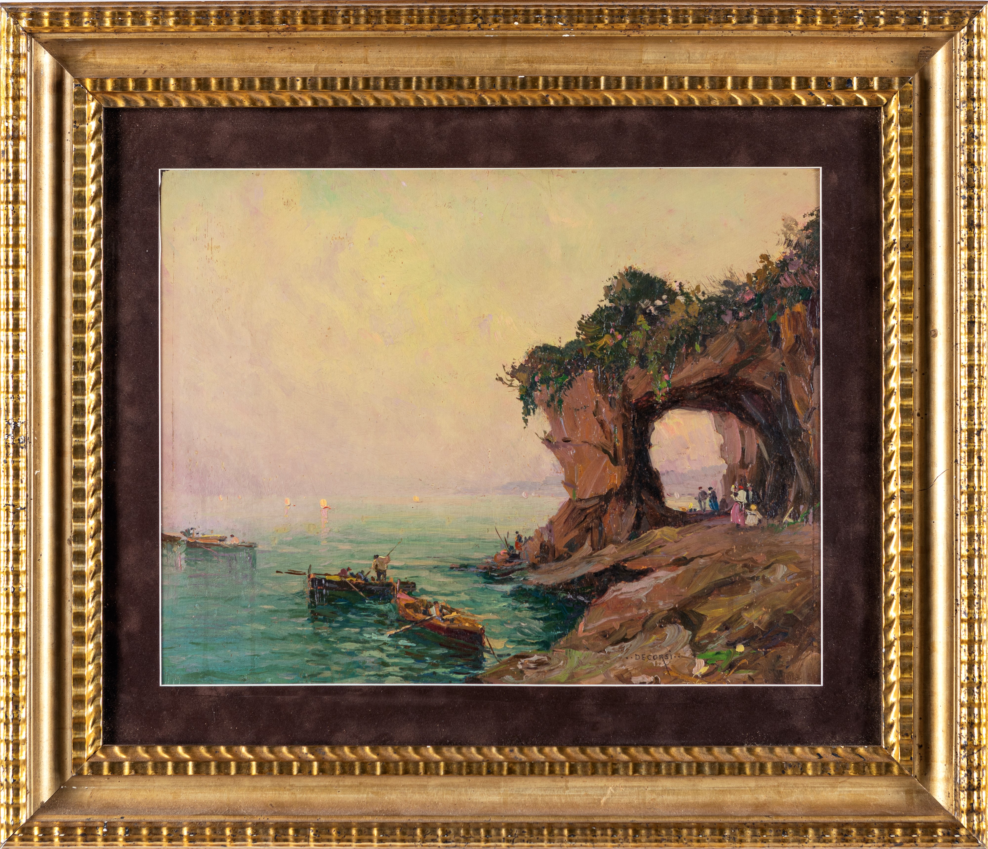 Nicolas De Corsi - Marina con Pescatori