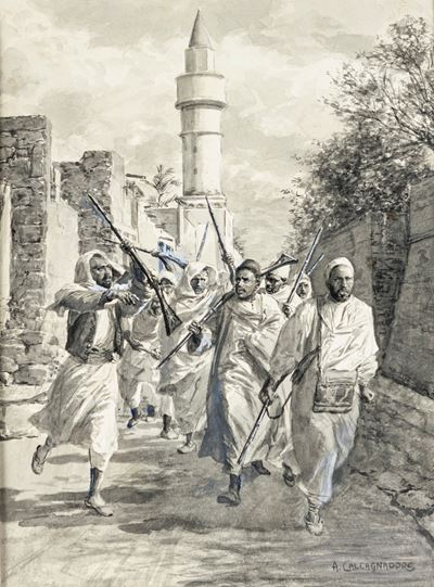 Arabi in Armi - Tavola per Illustrazione