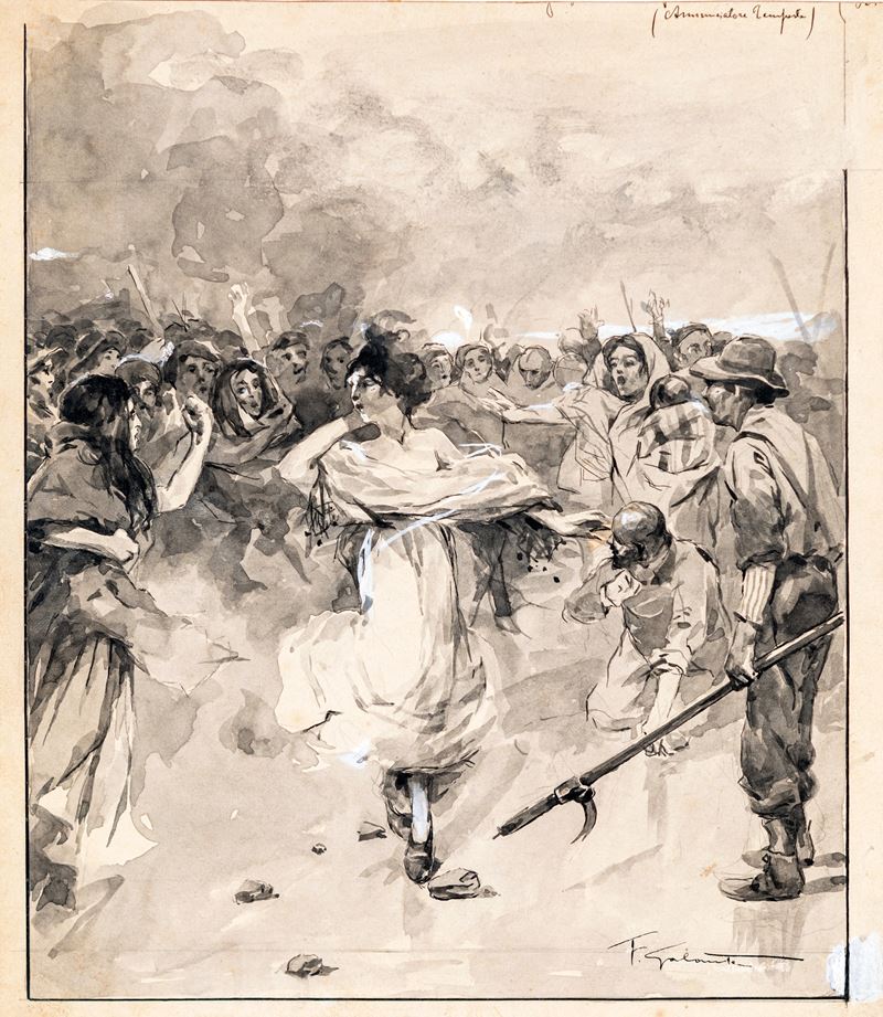 Francesco Galante - Il Dileggio - Tavola per Illustrazione