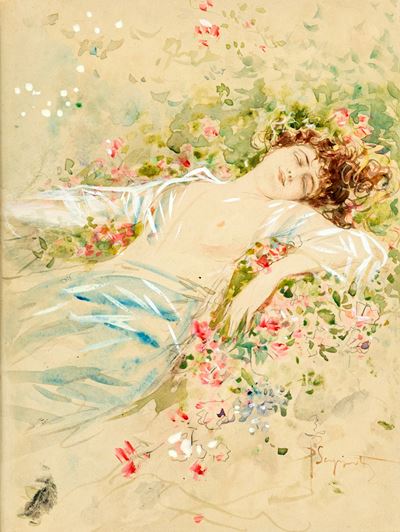 Nudo tra le Rose - Studio per L'album Ricordo Piedigrotta delle Rose