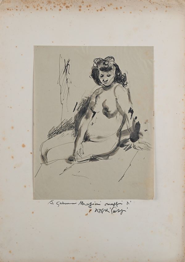 Virgilio Guzzi - Nudo di donna seduta