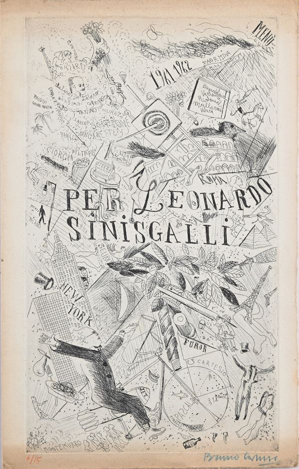 Bruno Caruso - Menù 1961-1962 Per Leonardo Sinisgalli