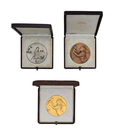 Trittico di Medaglie Manzù