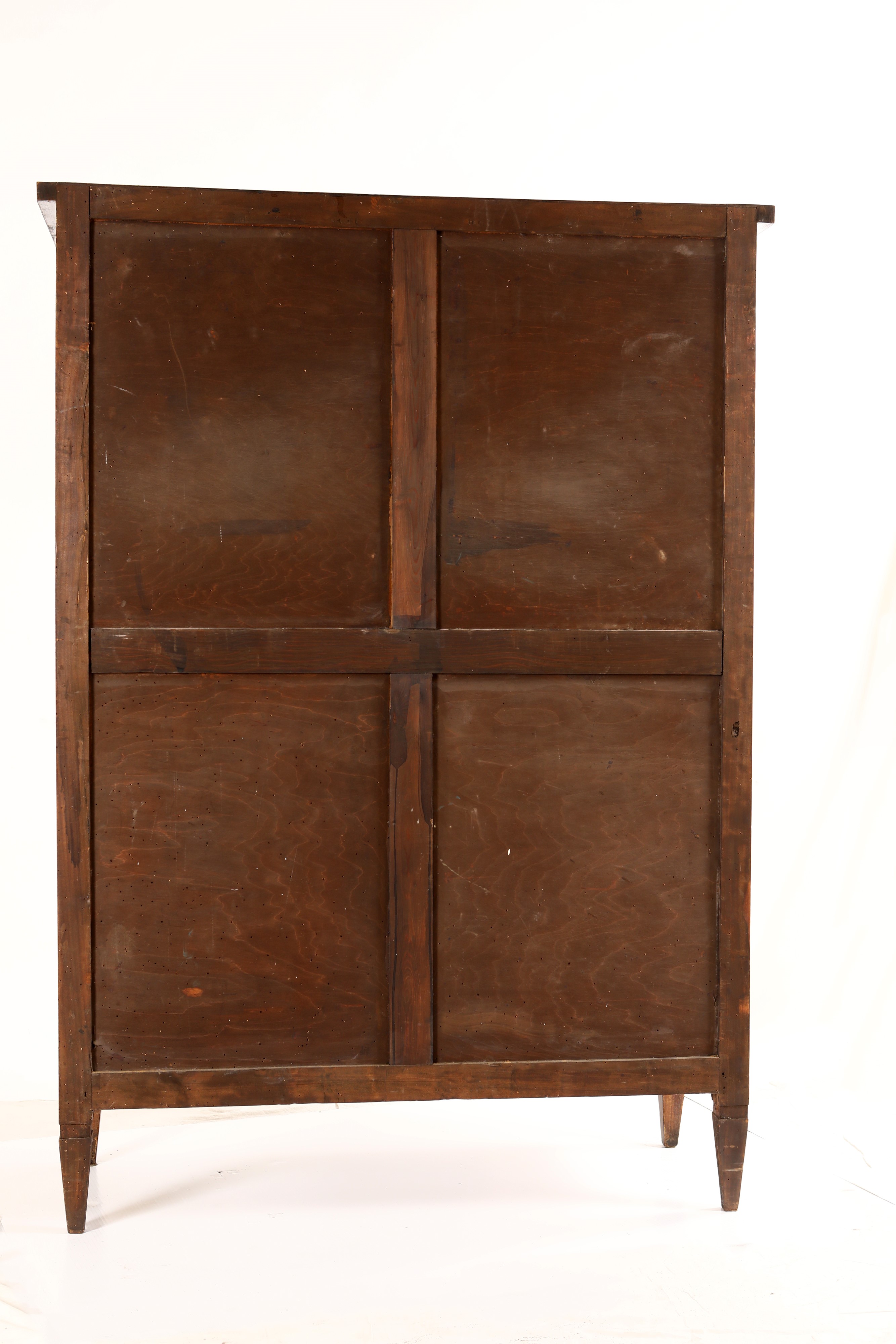 Vetrina in legno intarsiato, inizi del XX secolo