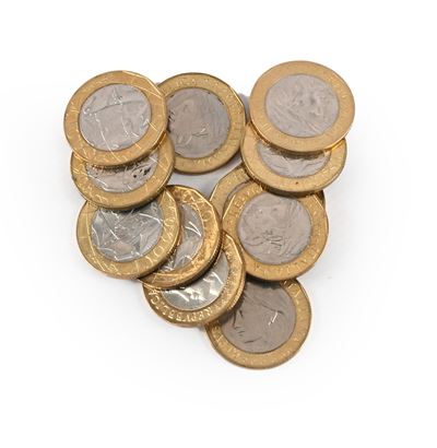Lotto 12 Monete 1000 Lire Repubblica Italiana: 6 del 1997 con Confini Germania Errati, 4 con Conf...