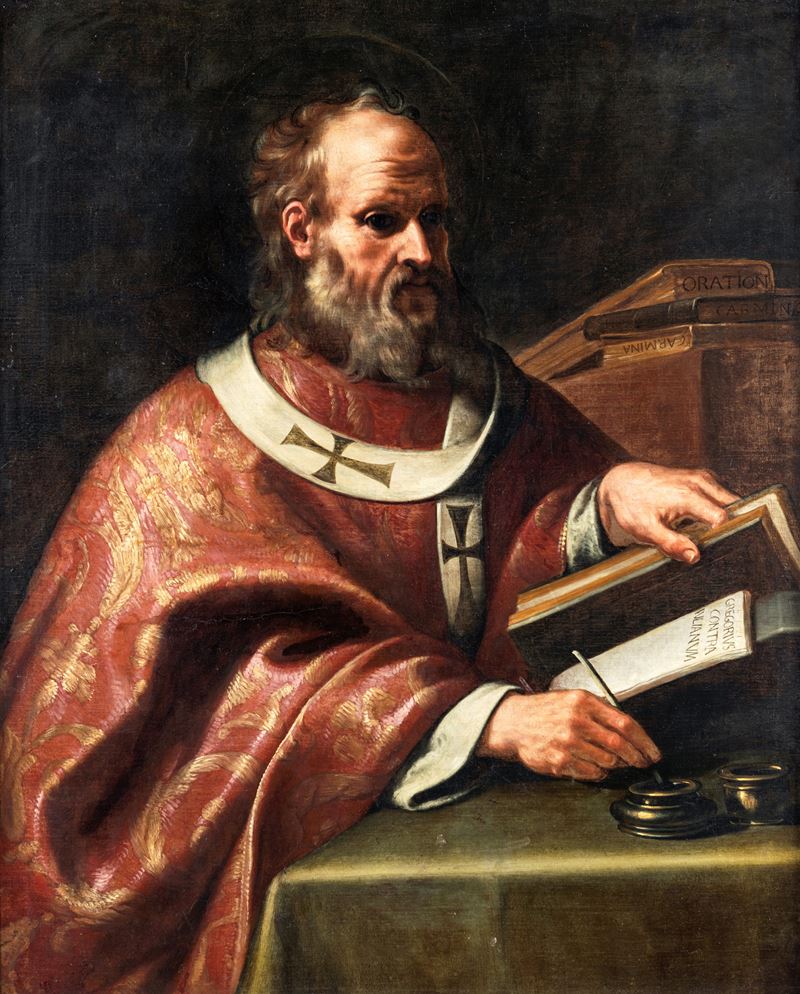 Scuola Romana del XVII Secolo - San Gregorio