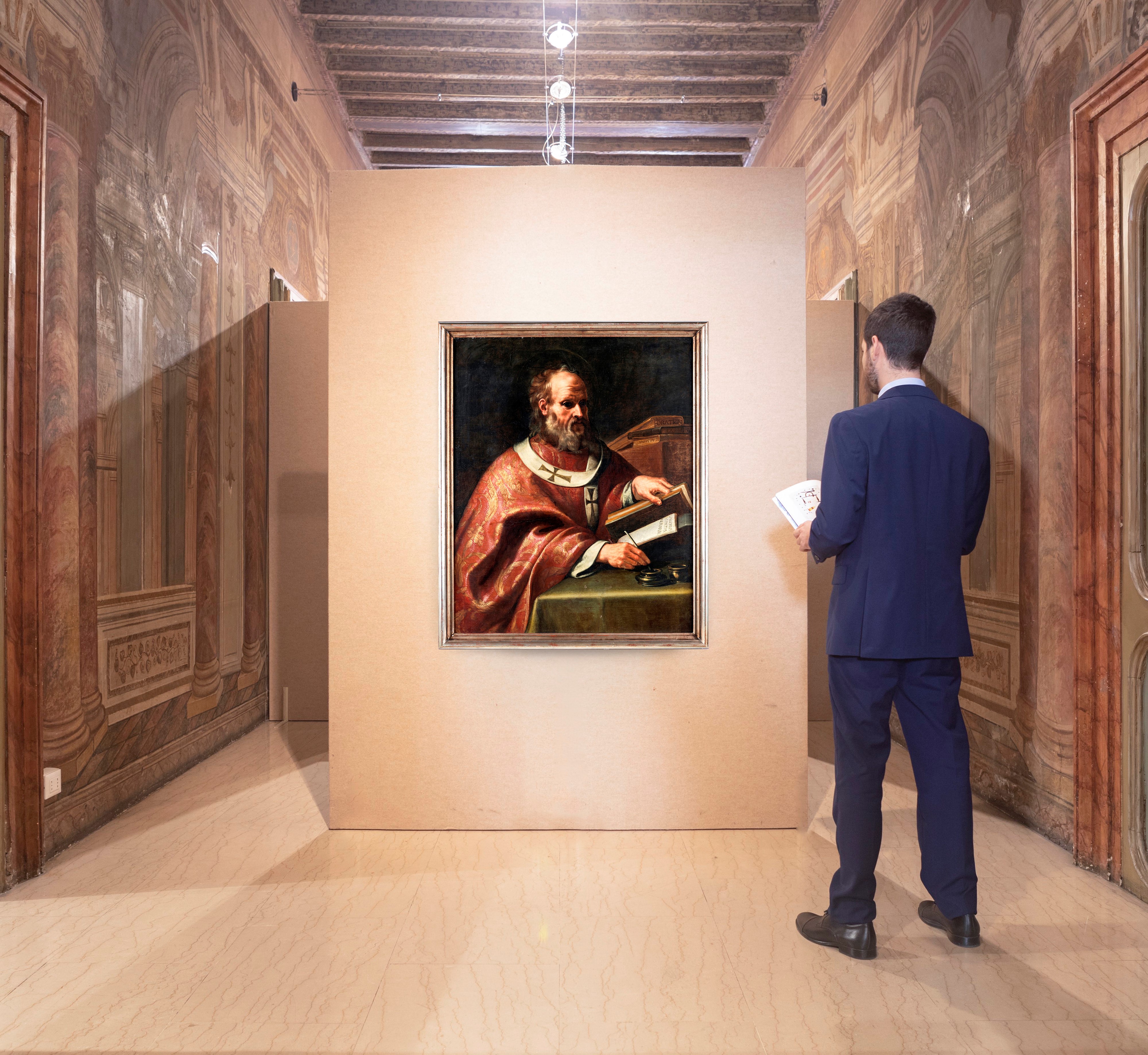 Scuola Romana del XVII Secolo - San Gregorio