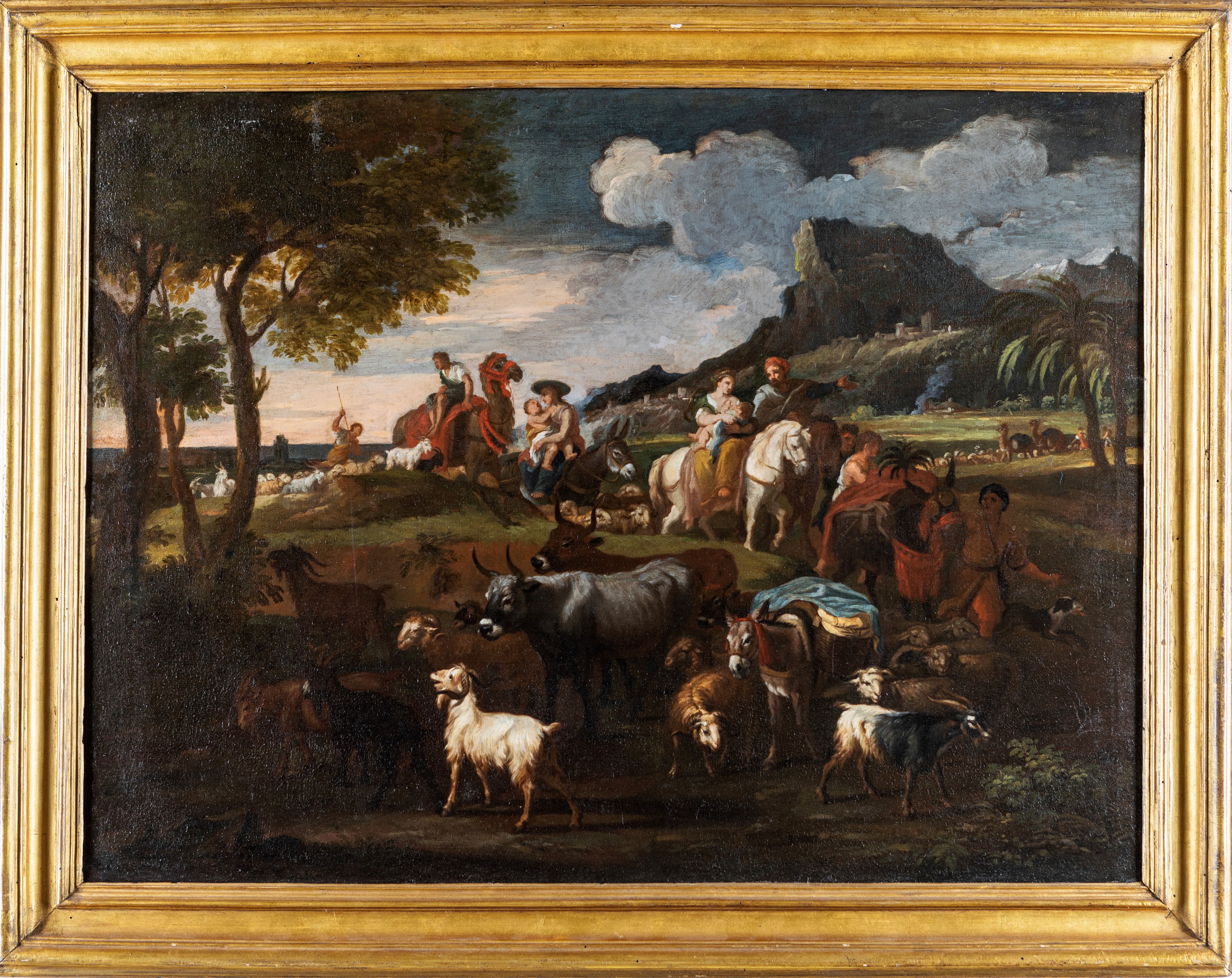 Pieter Muller Detto il Cavalier Tempesta - Paesaggio con Personaggi e Armenti