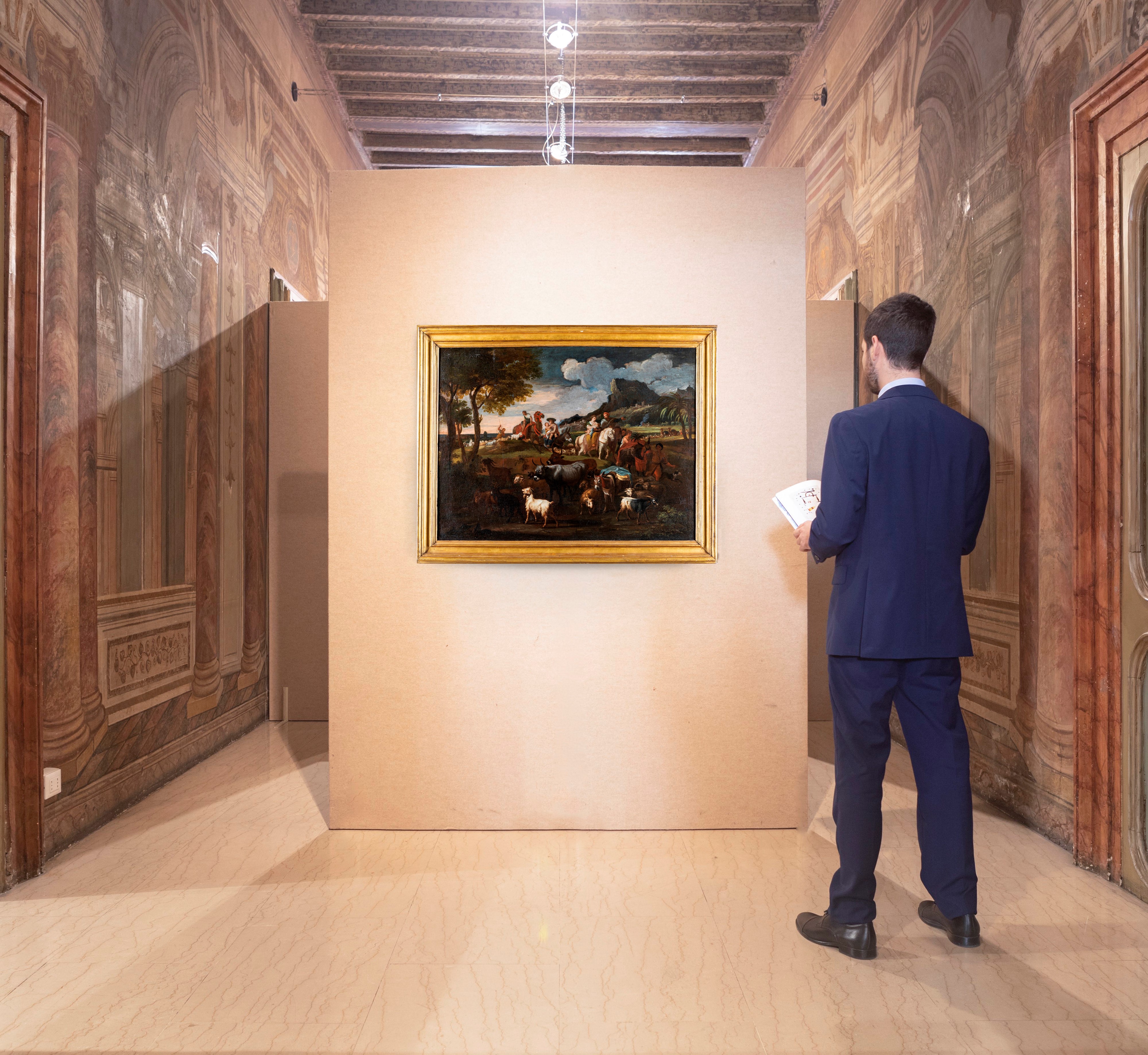 Pieter Muller Detto il Cavalier Tempesta - Paesaggio con Personaggi e Armenti