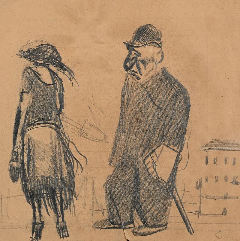 Mario Sironi - Studio per Illustrazione