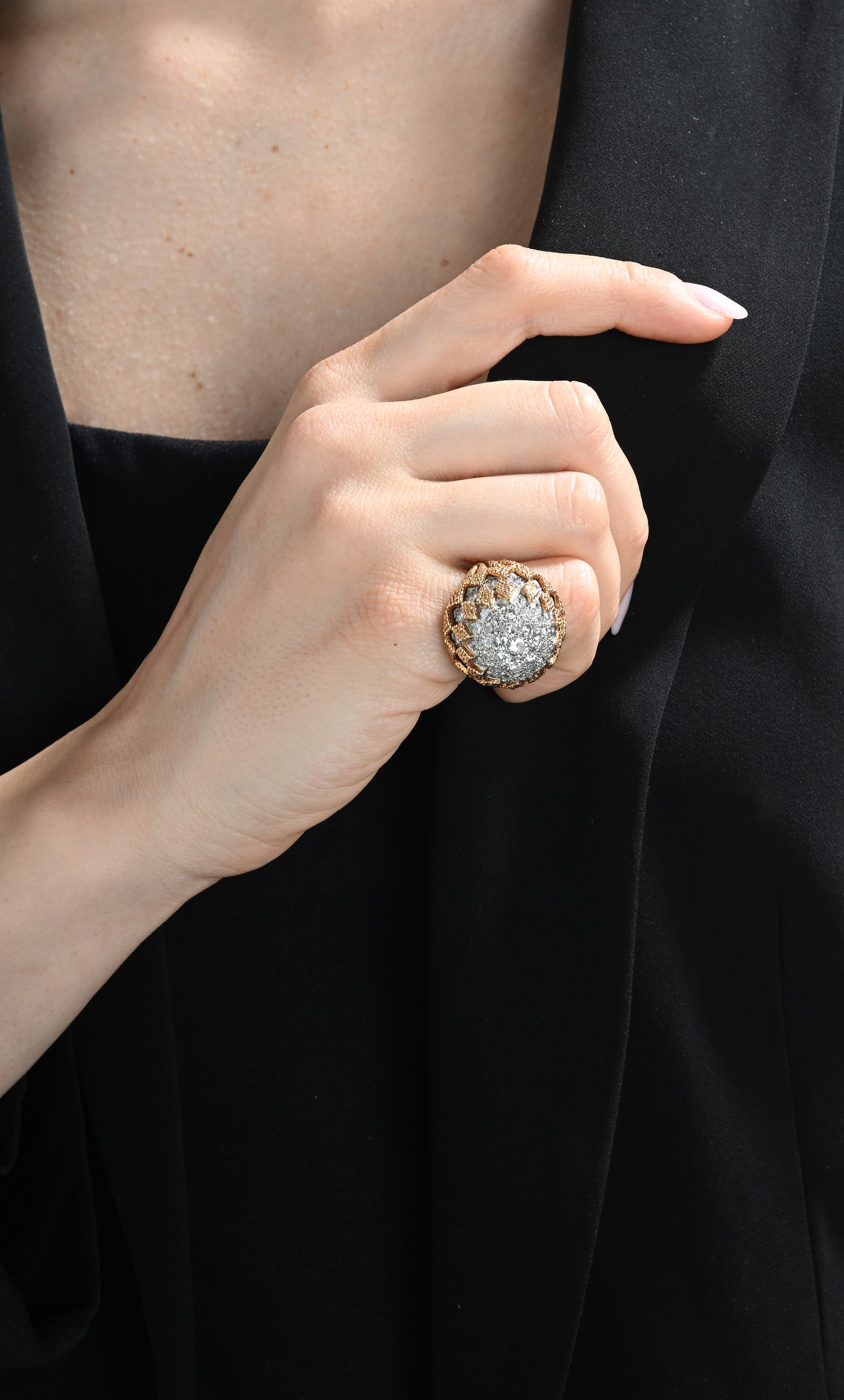 Anello da Cocktail in Oro e Brillanti