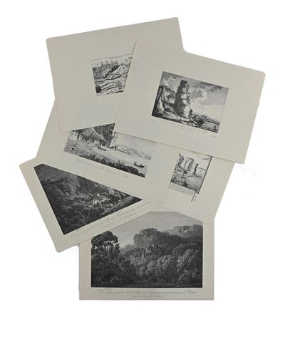 De Historia Terracinensi - Prima Serie. Ristampa Anastatica con 9 Vedute di Terracina Entro Carte...