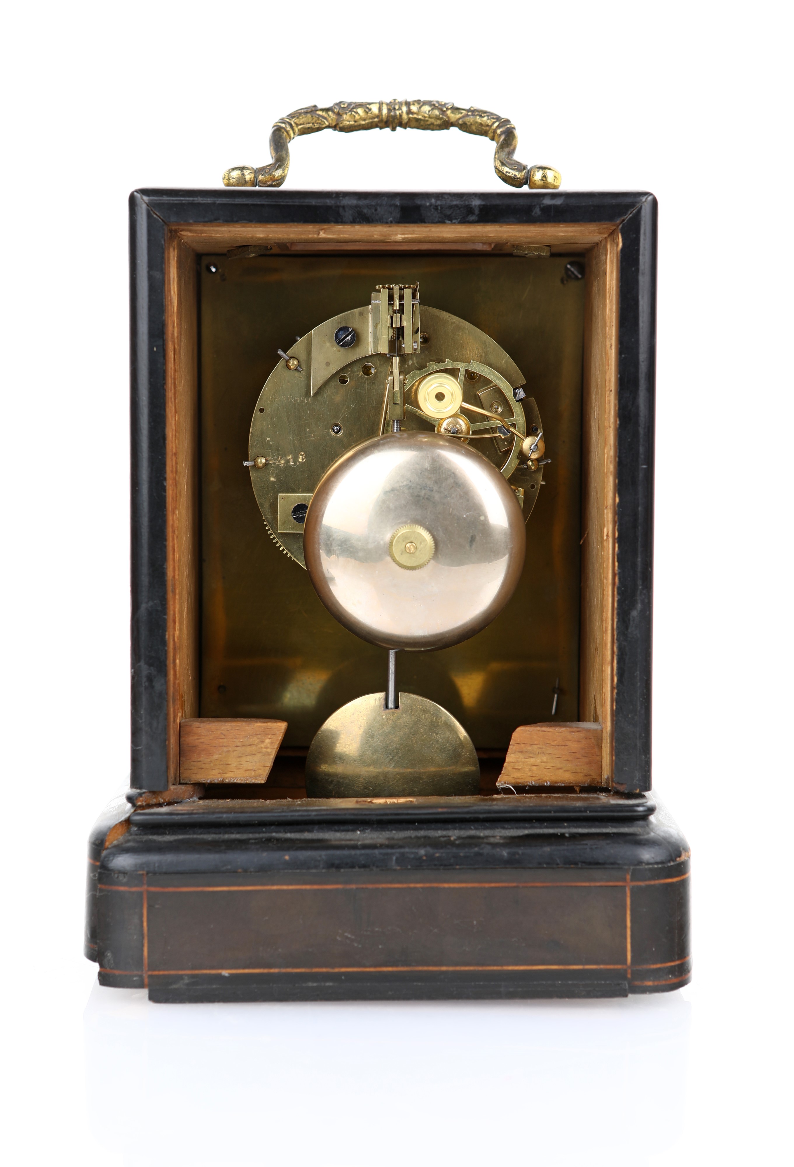 Pendola da Viaggio in Legno Intarsiato, Lainé À Paris, 1830
