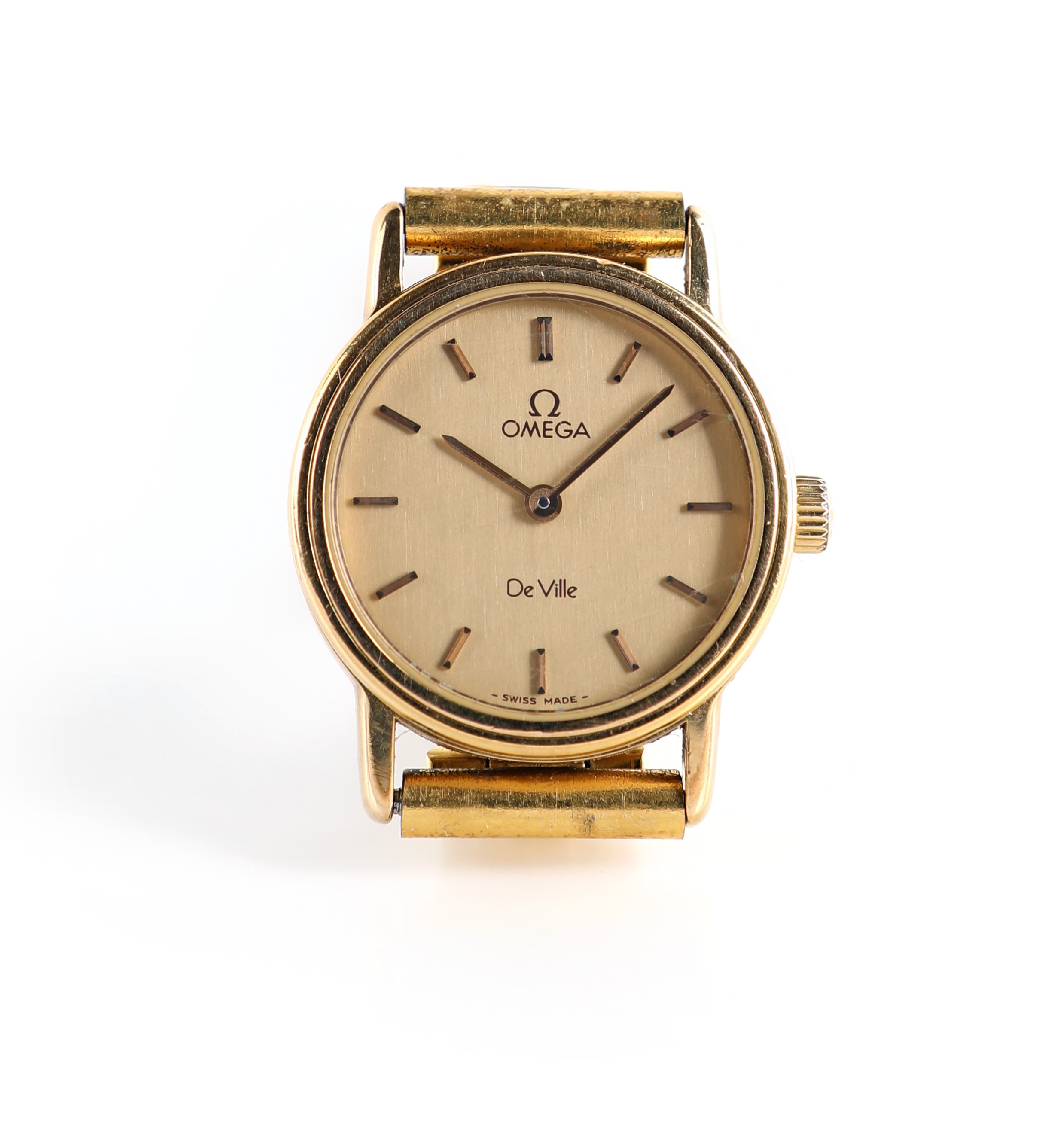 Omega De Ville 625 - Orologio Meccanico da Donna in Acciaio e Acciaio Placcato in Oro Giallo