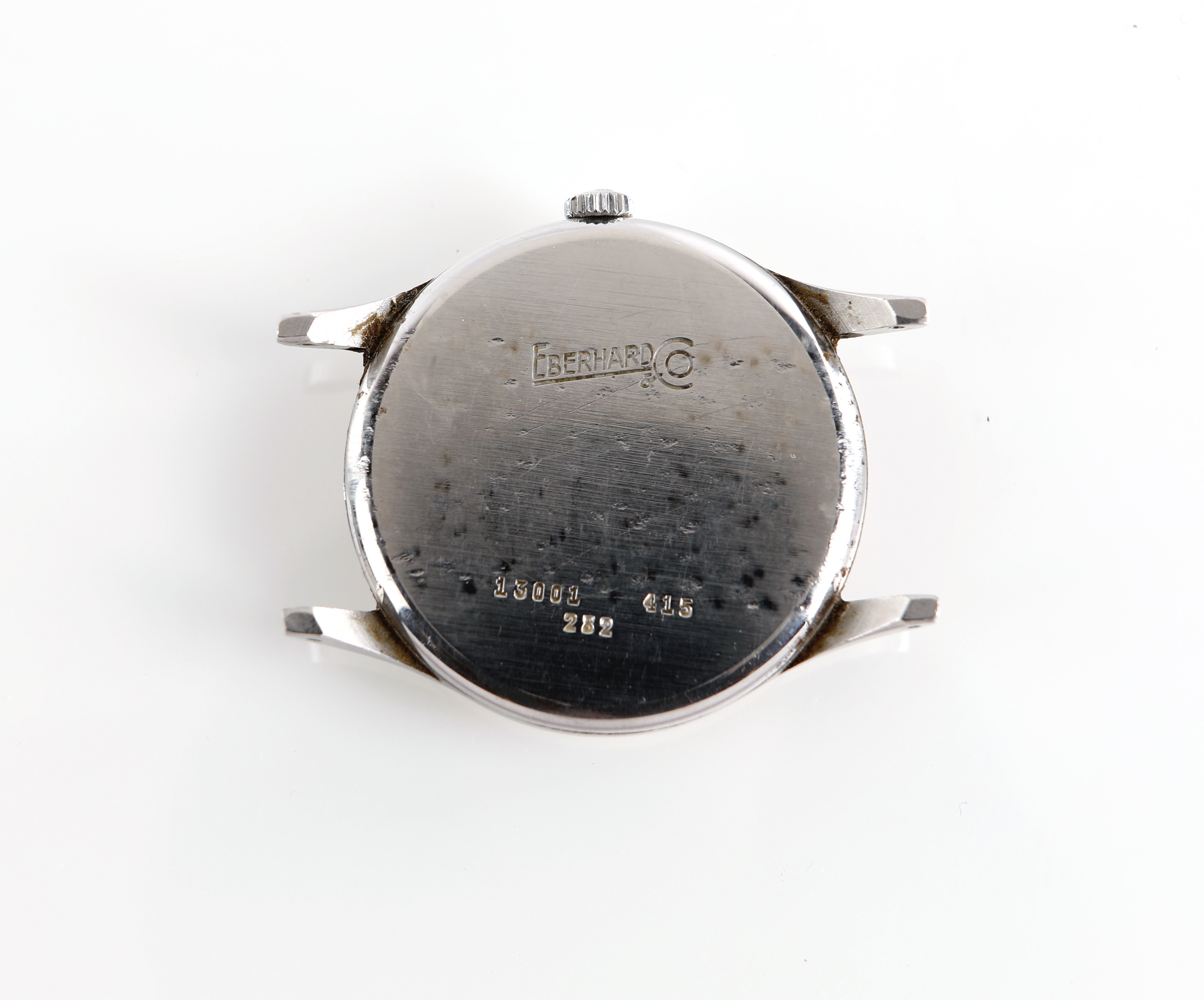 Eberhard & Co. 12000 - Orologio a Carica Meccanica da Uomo in Acciaio