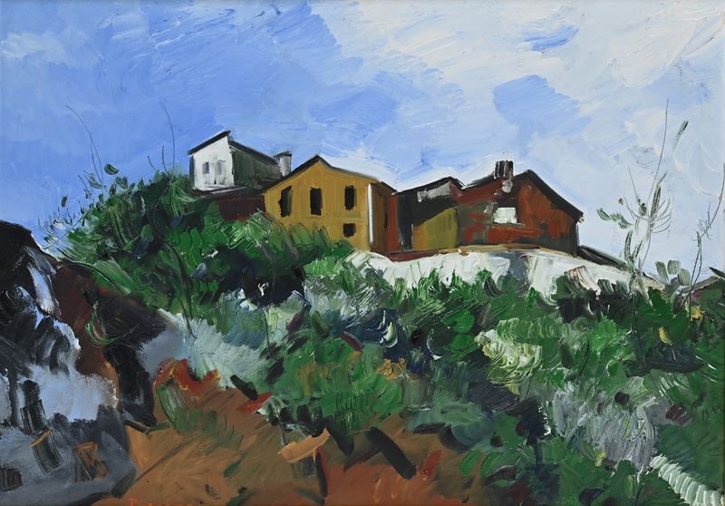 Salvatore Provino - Paesaggio con Case